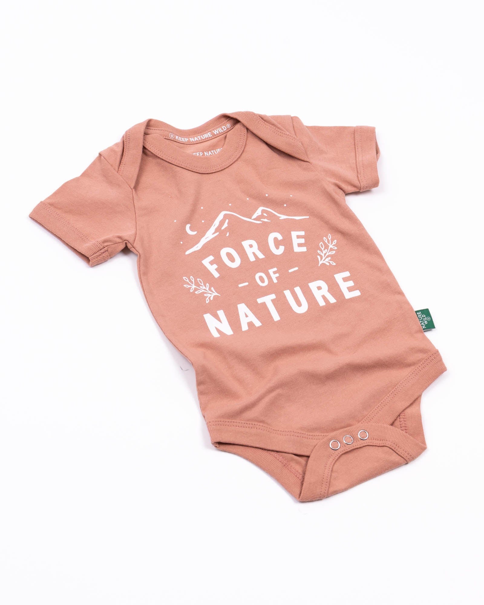 Keep Nature Wild Kids Force of Nature Baby Bodysuit | Canyon Rose
