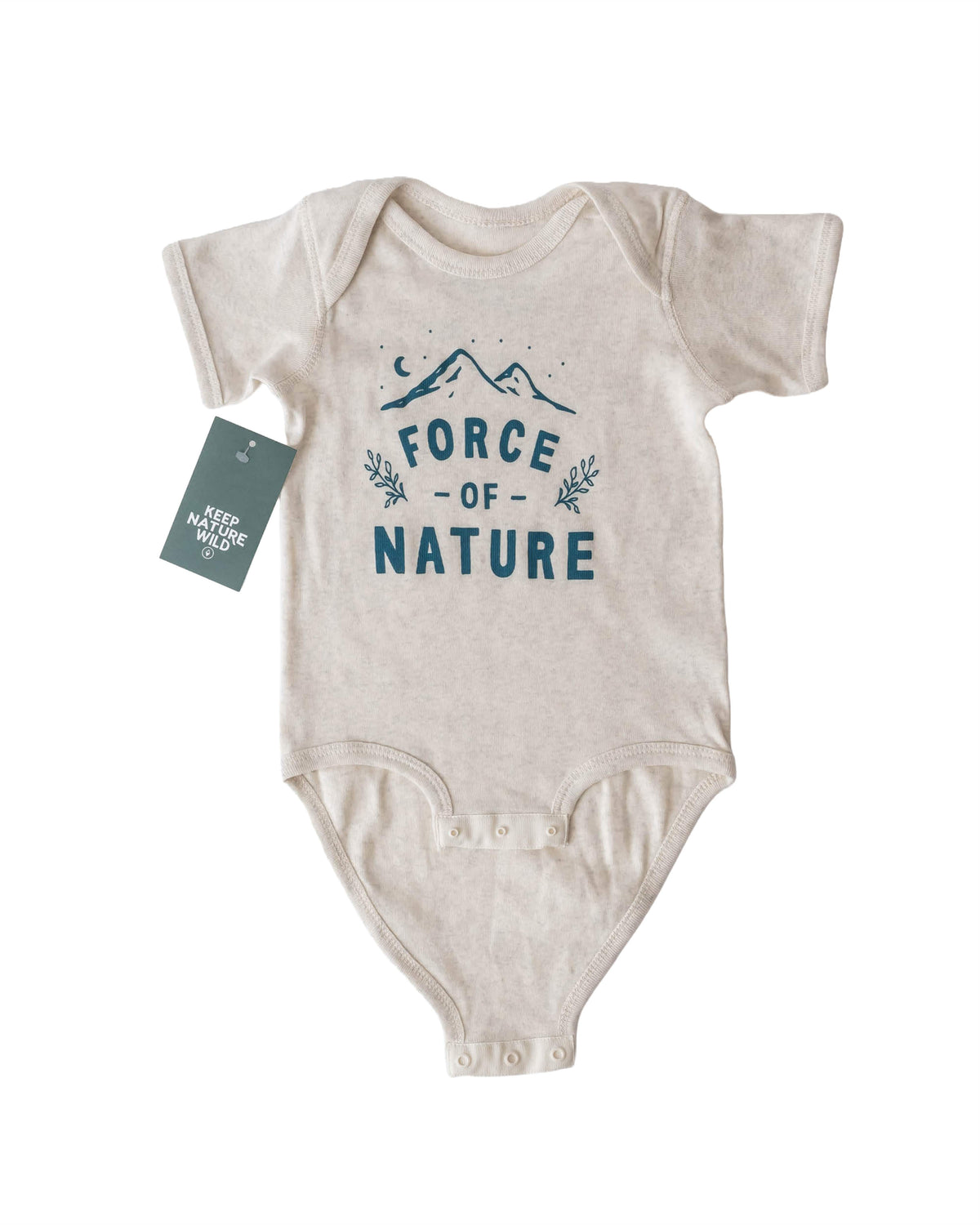 Keep Nature Wild Kids Force of Nature Baby Bodysuit | Natural Echo