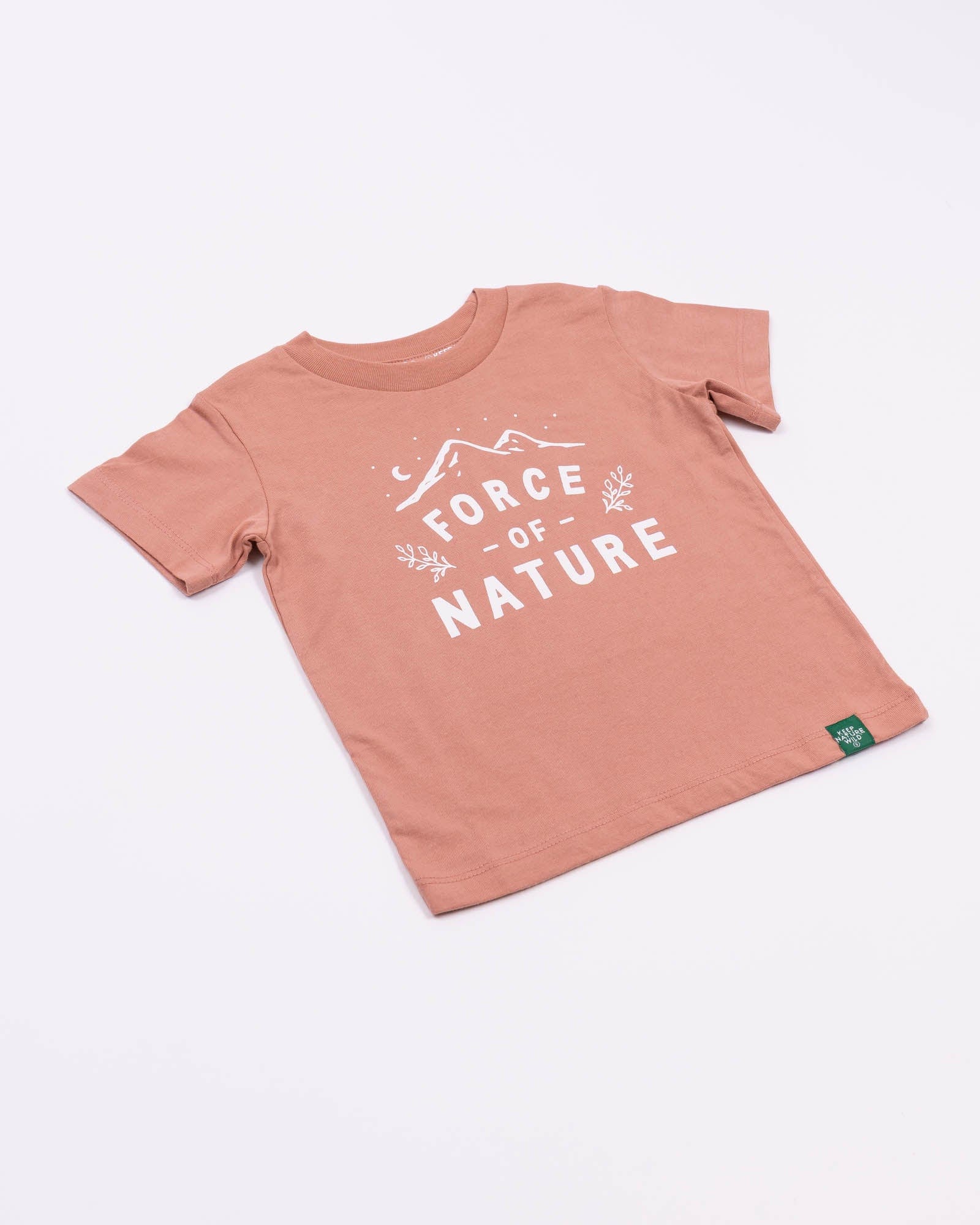 Keep Nature Wild Kids Force of Nature Toddler Tee | Canyon Rose