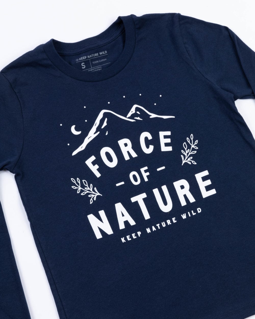 Keep Nature Wild Kids Force of Nature Youth Long Sleeve | Navy