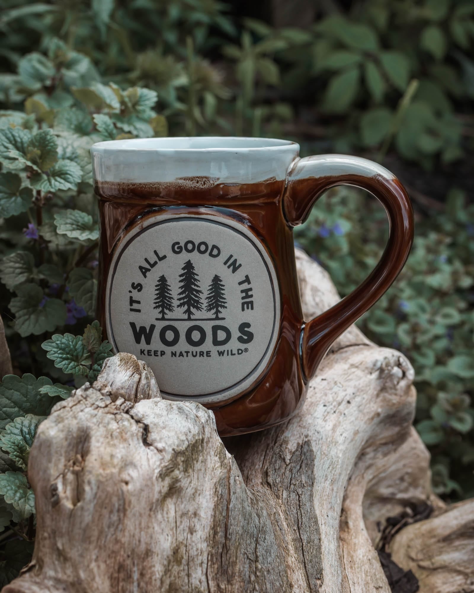 Keep Nature Wild Mug Good In The Woods Ceramic Mug | Brown