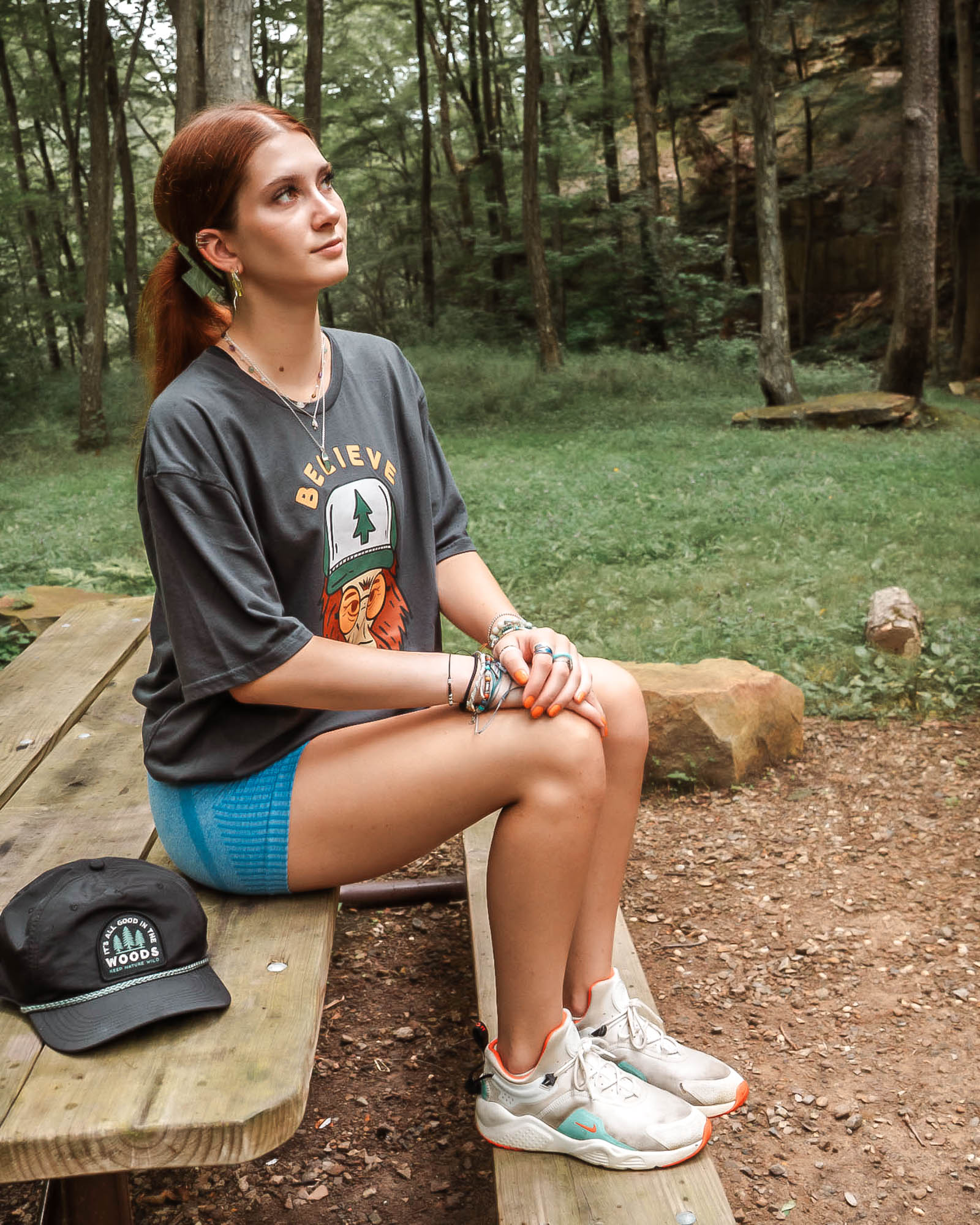 Keep Nature Wild Hat Good in the Woods Trail Hat | Black