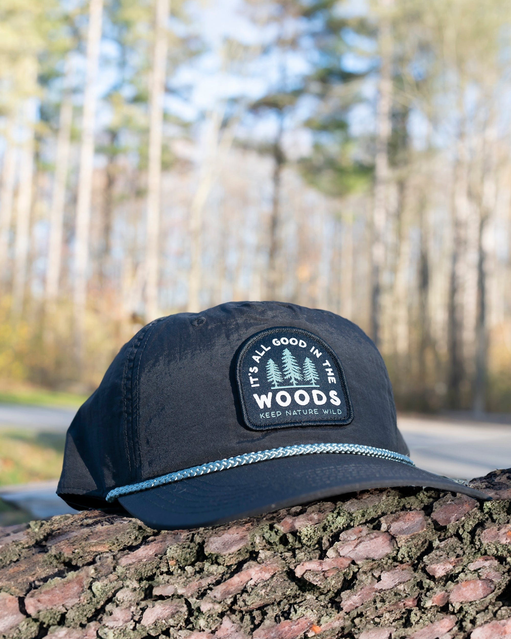 Keep Nature Wild Hat Good in the Woods Trail Hat | Black