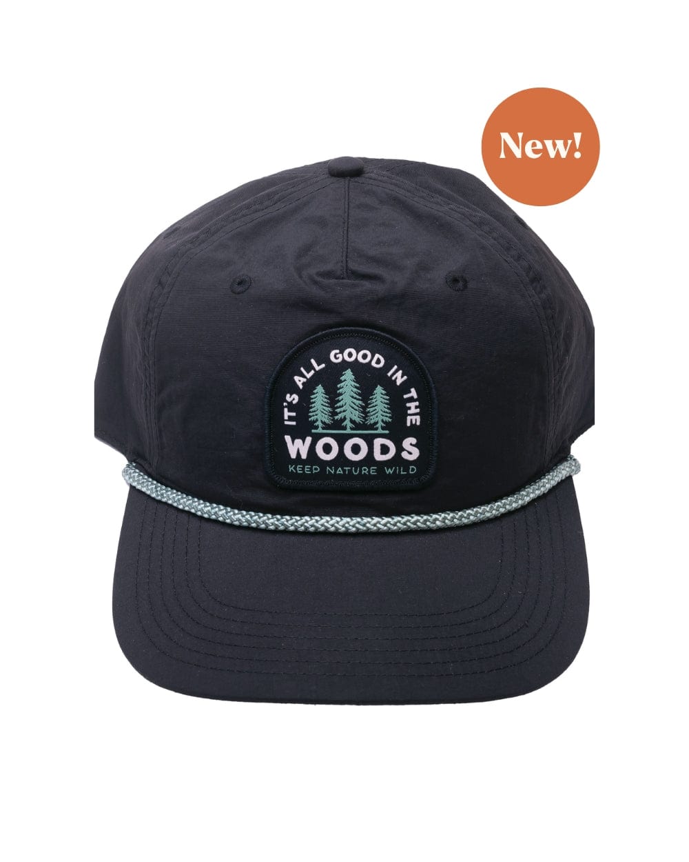 Keep Nature Wild Hat Good in the Woods Trail Hat | Black