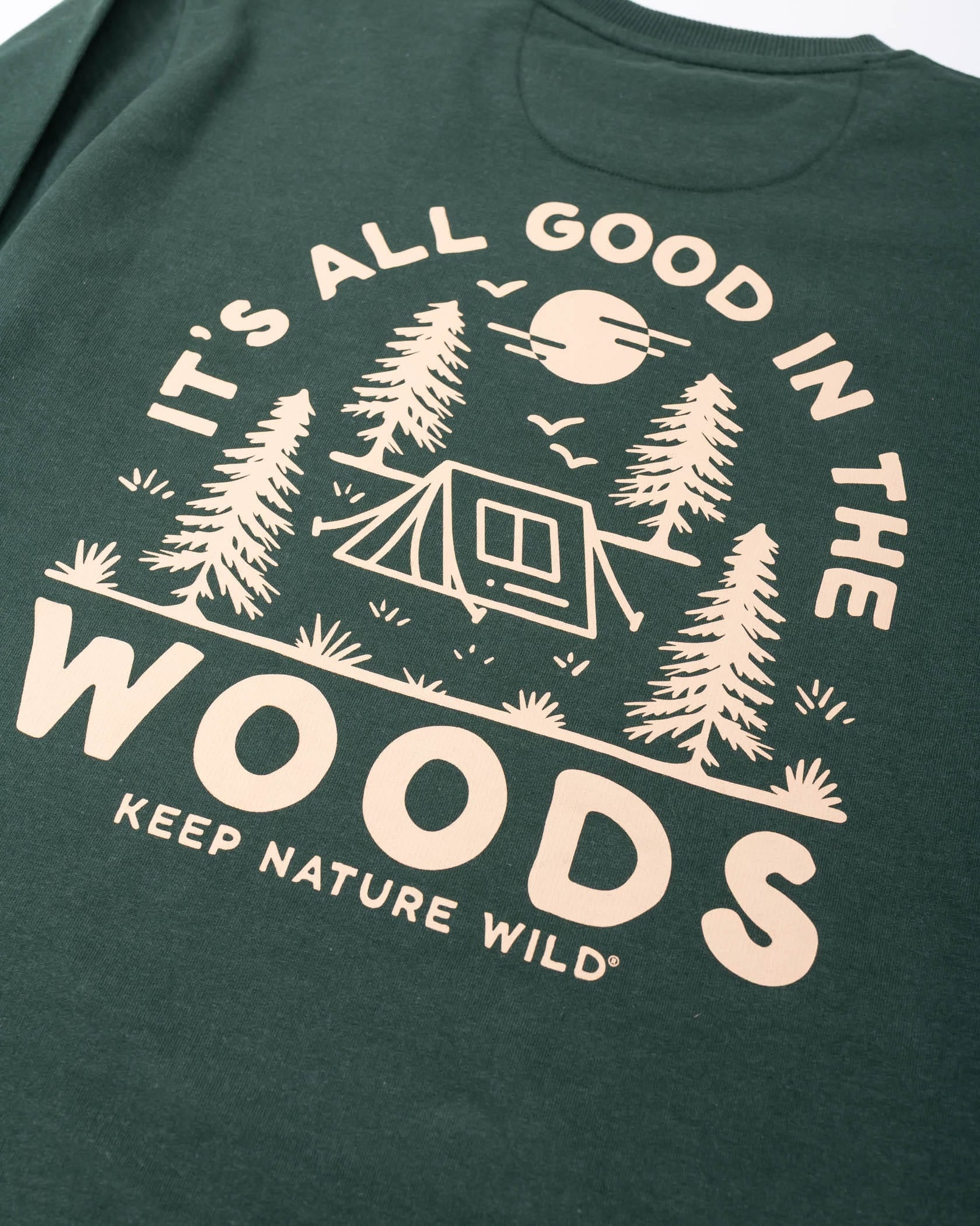 Keep Nature Wild Outerwear Good in the Woods Unisex Crewneck Sweatshirt | Heather Forest
