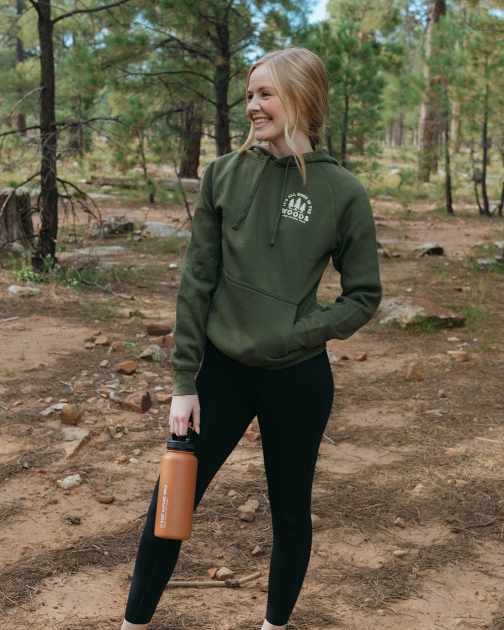 Good in the Woods Unisex Hoodie Olive