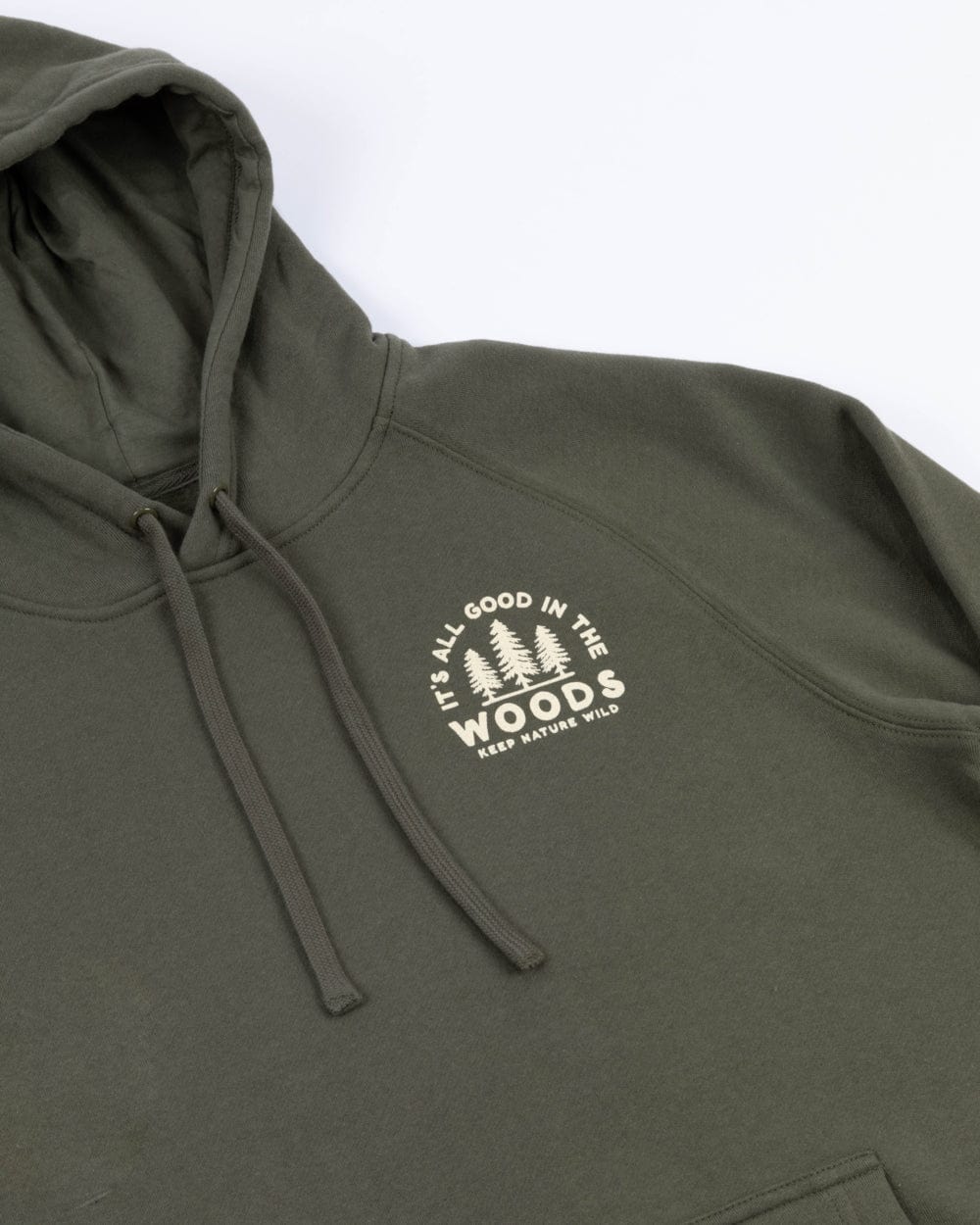 Keep Nature Wild Outerwear Good in the Woods Unisex Hoodie | Olive