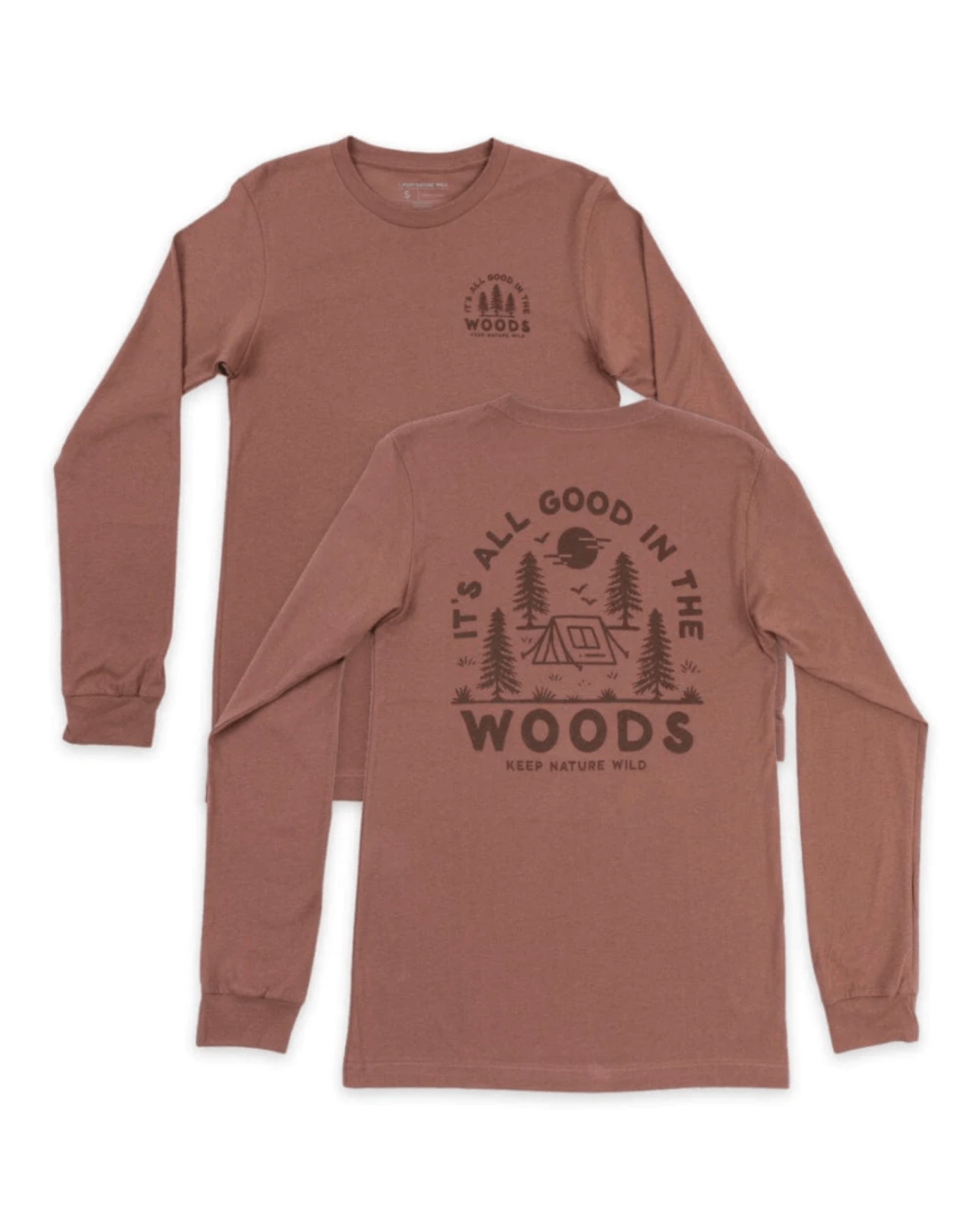 Keep Nature Wild Long Sleeve Good in the Woods Unisex Long Sleeve | Redwood