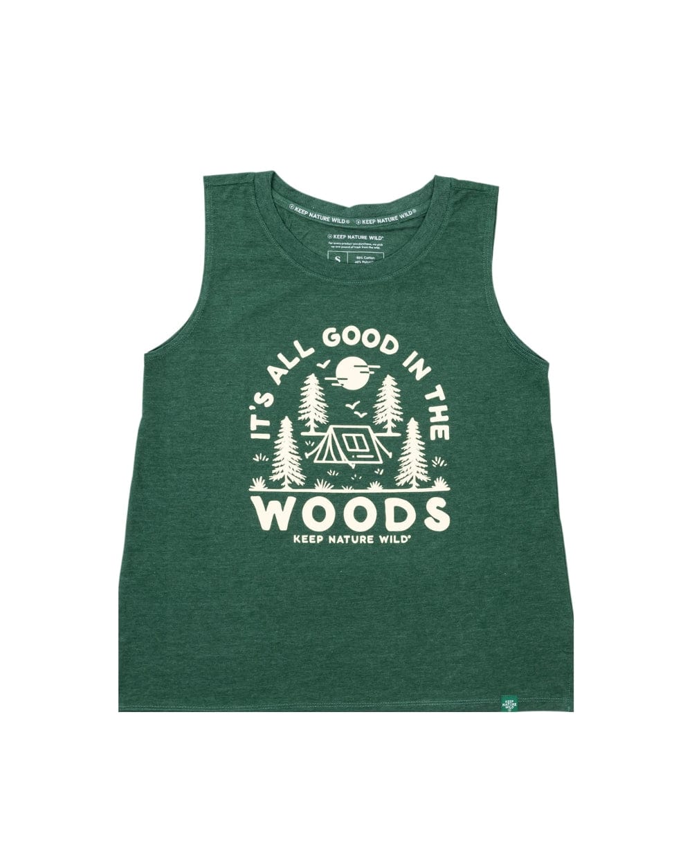 Keep Nature Wild Tank Good in the Woods Women's Muscle Tank | Heather Forest