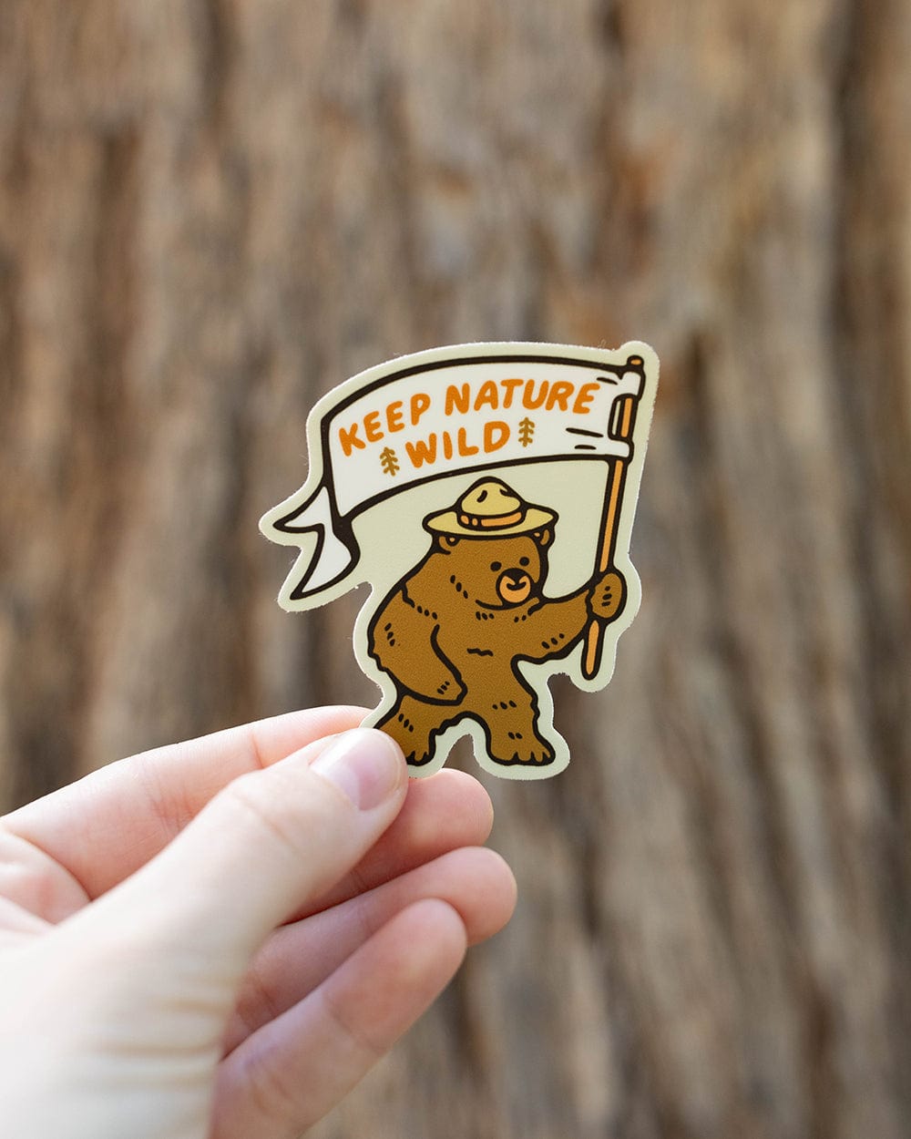 Keep Nature Wild Sticker Happy Camper Bear | Sticker