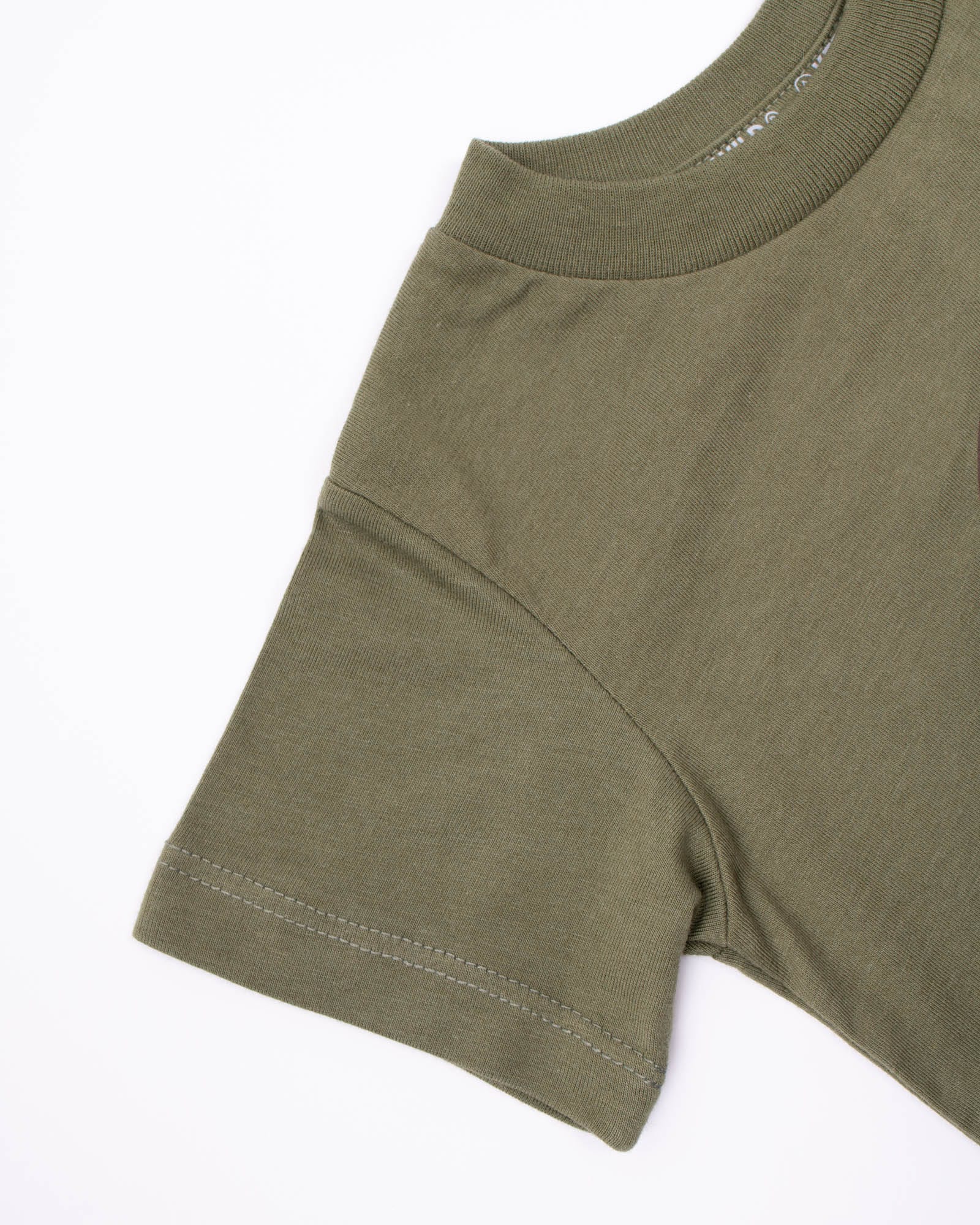 Keep Nature Wild Kids Happy Camper Bear Toddler Tee | Olive