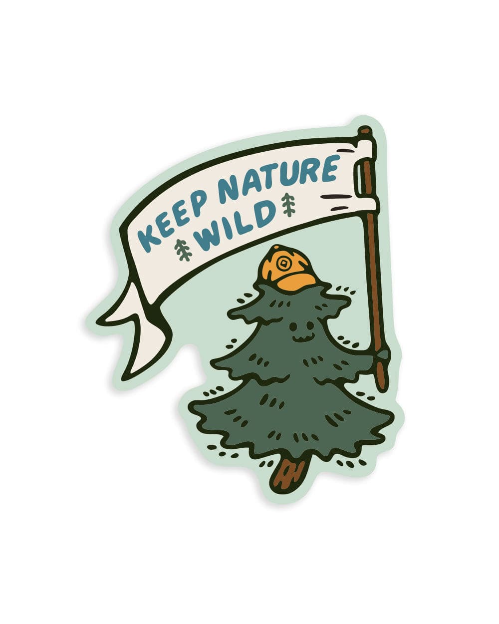 Keep Nature Wild Sticker Happy Camper Pine | Sticker