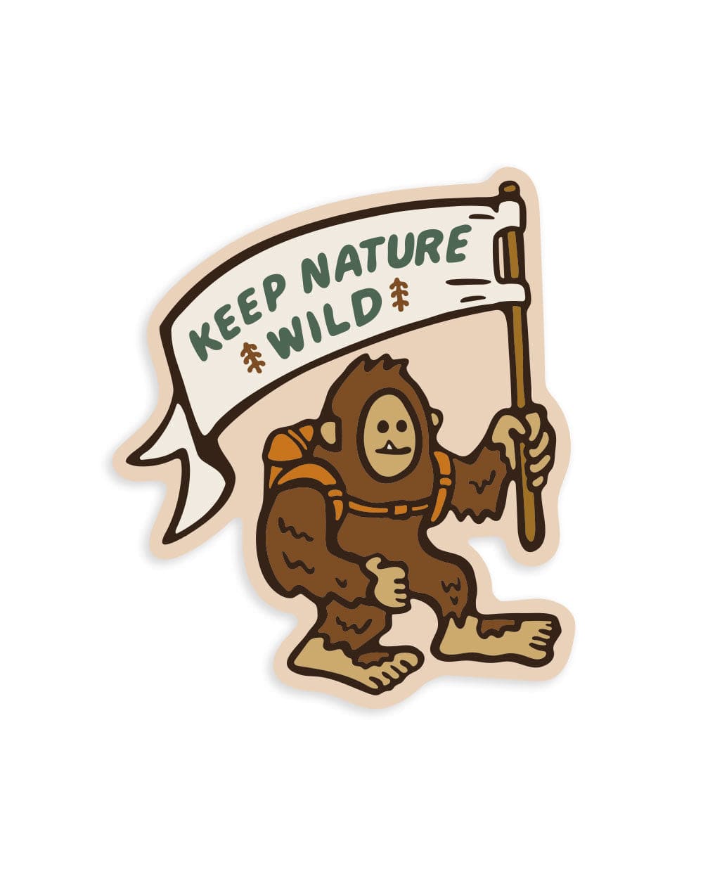 Keep Nature Wild Sticker Happy Camper Squatch | Sticker