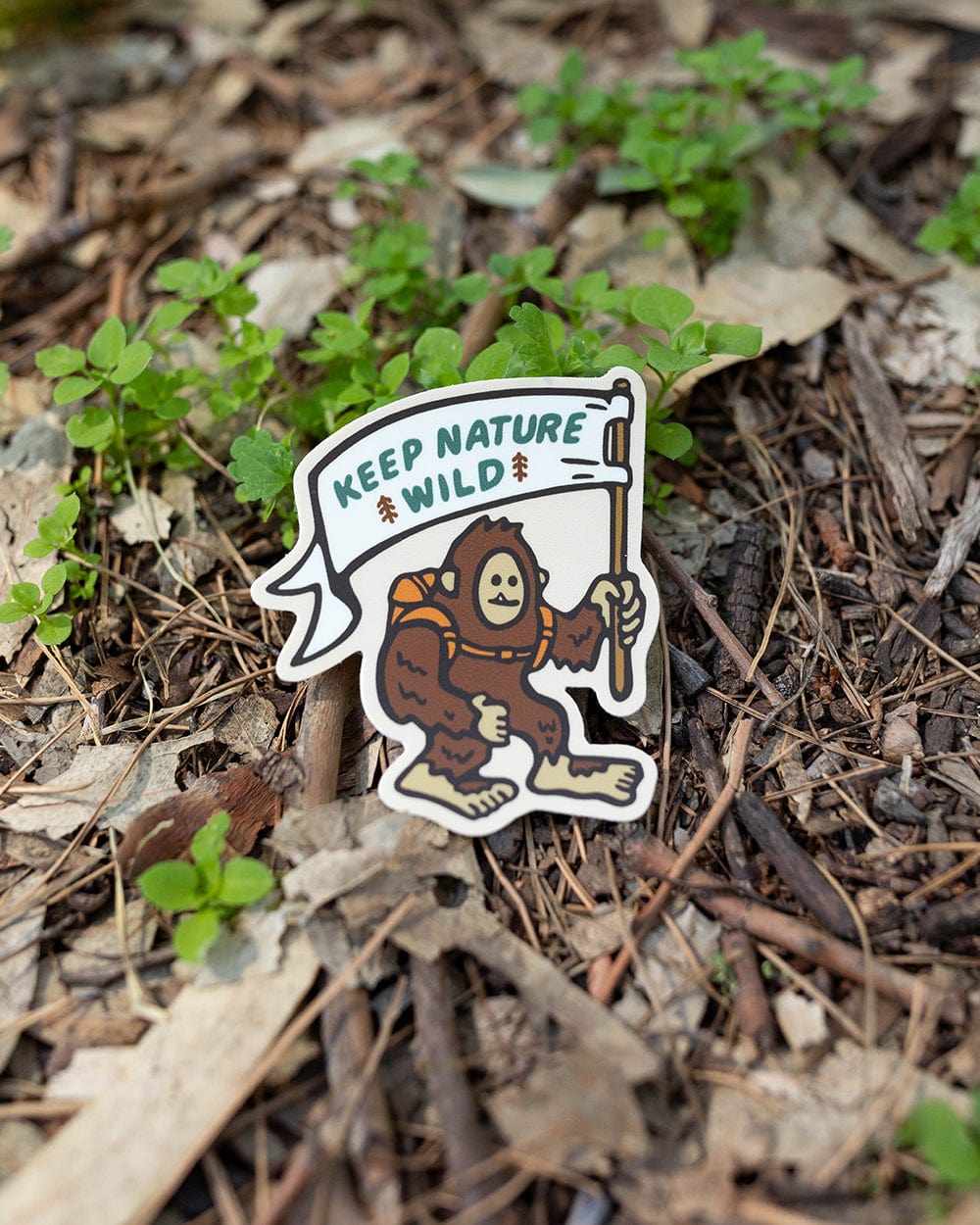 Keep Nature Wild Sticker Happy Camper Squatch | Sticker