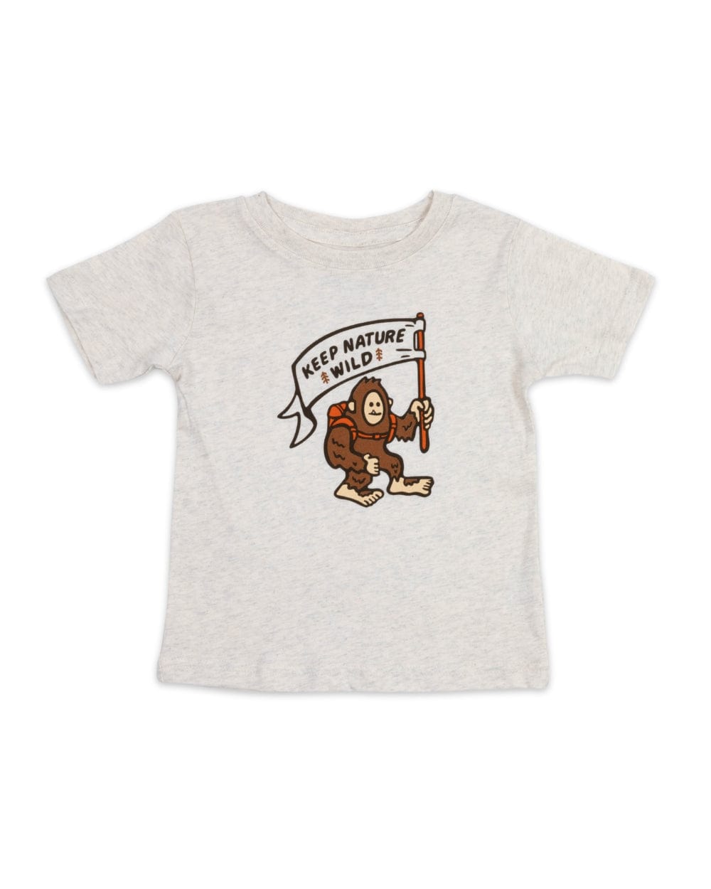 Keep Nature Wild Kids Happy Camper Squatch Toddler Tee | Natural