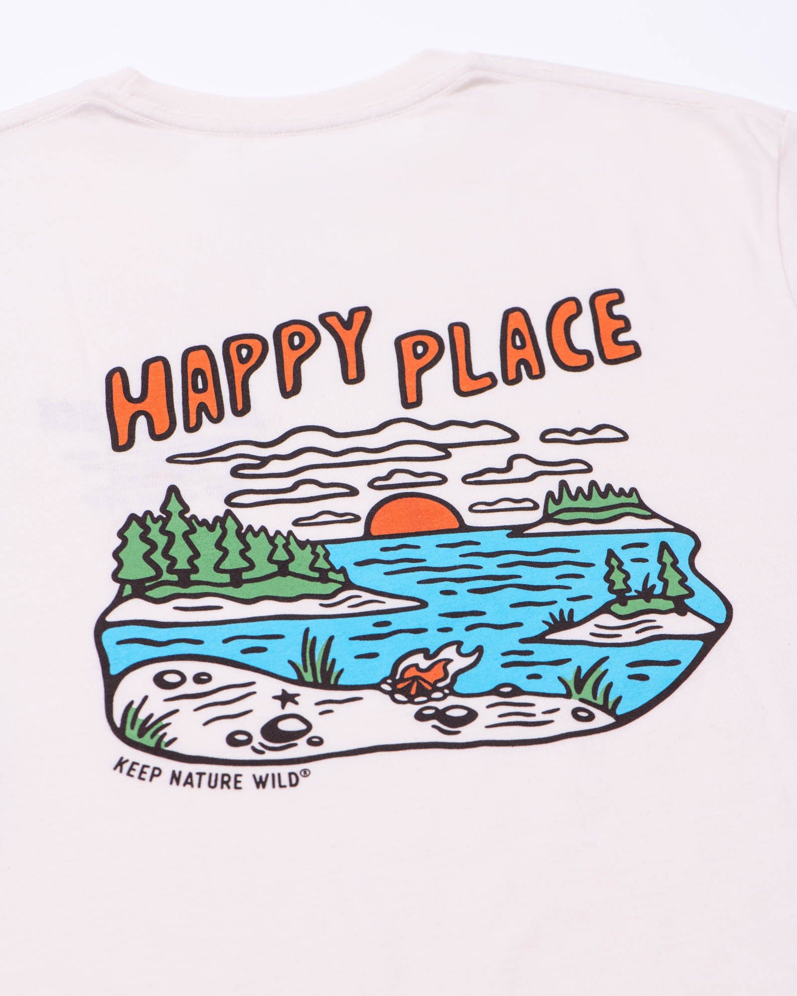 Keep Nature Wild Tee Happy Place Shoreline Unisex Tee | Natural