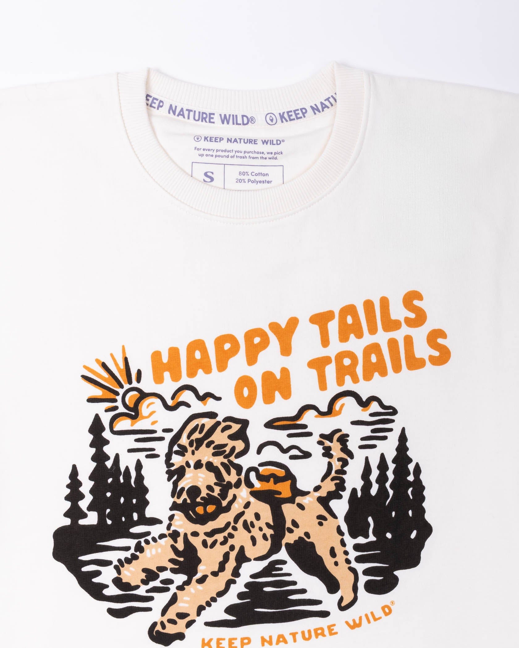 Keep Nature Wild Outerwear Happy Tails On Trails Crewneck Sweatshirt | Natural