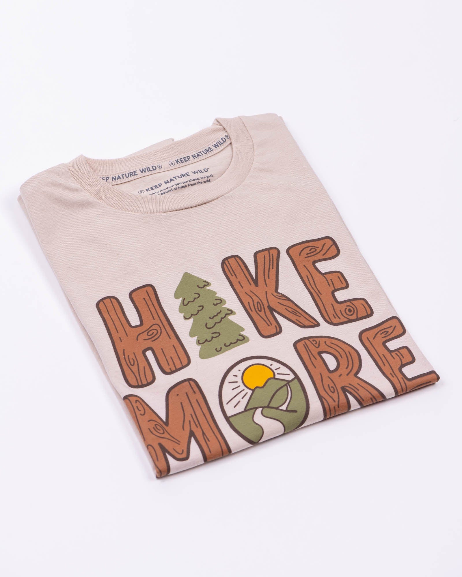 Keep Nature Wild Tee Hike More Unisex Tee | Heather Tan