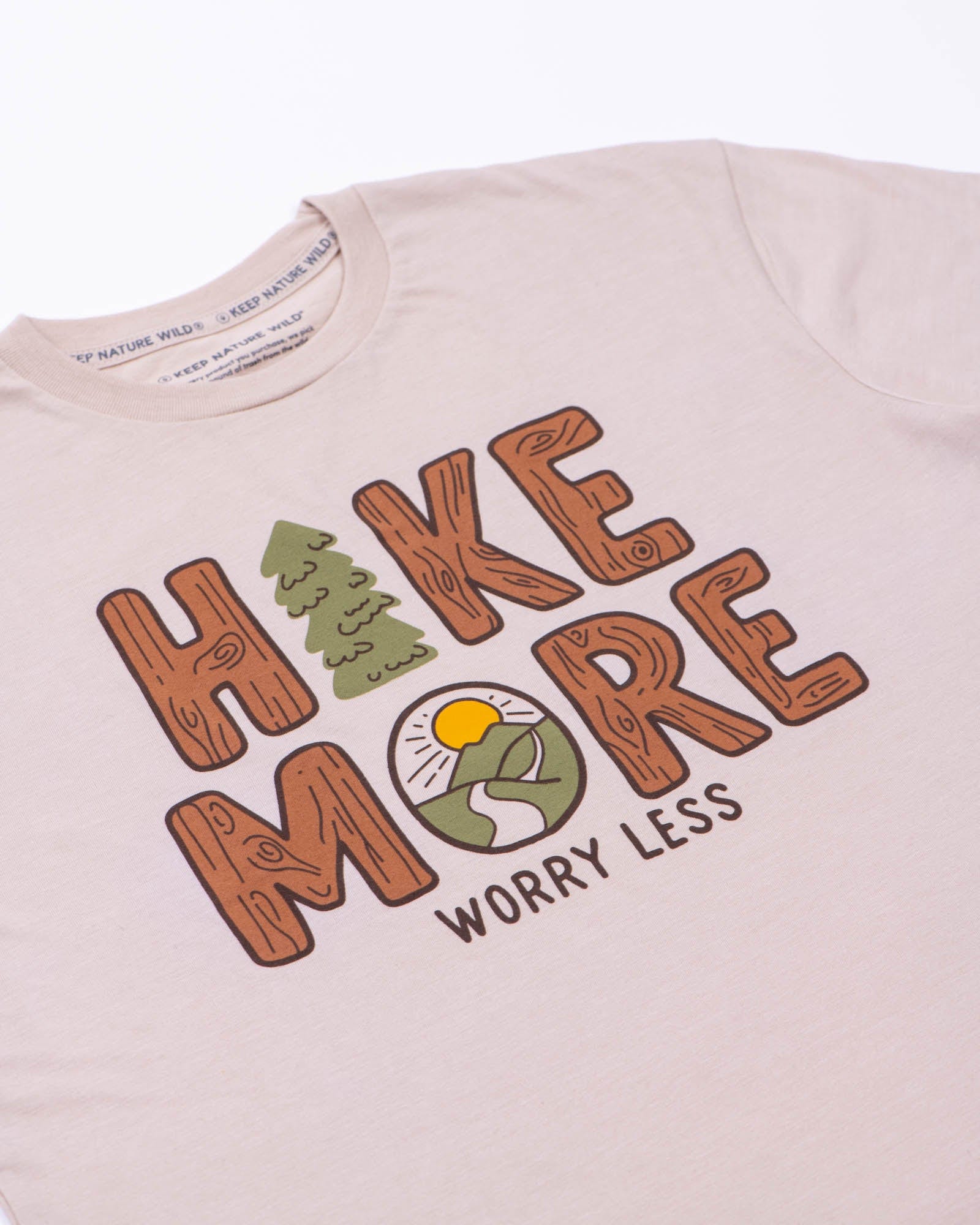 Keep Nature Wild Tee Hike More Unisex Tee | Heather Tan