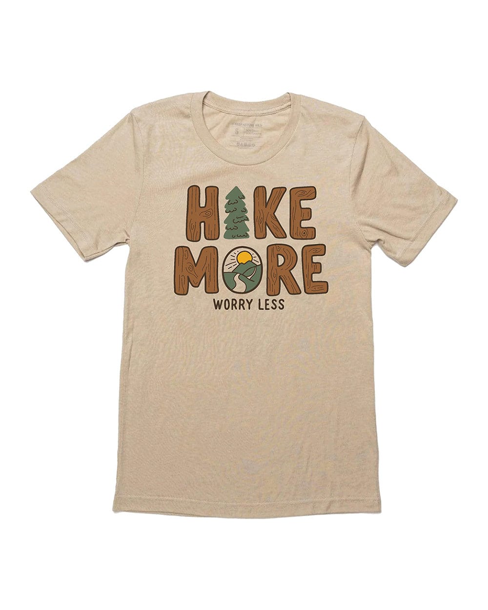 Keep Nature Wild Tee Hike More Unisex Tee | Heather Tan