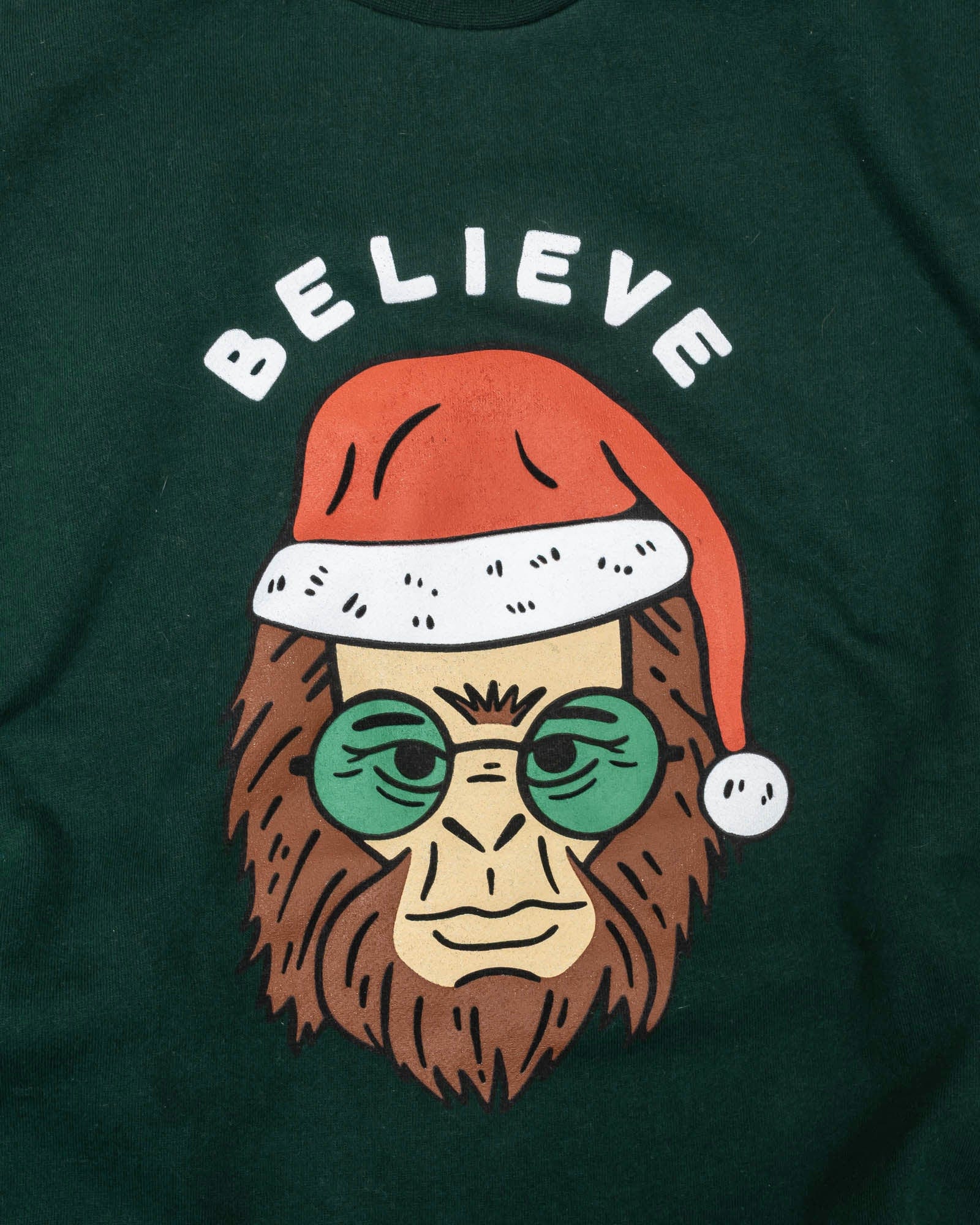 Keep Nature Wild Outerwear Holiday Clyde the Sasquatch Crewneck Sweatshirt | Pine