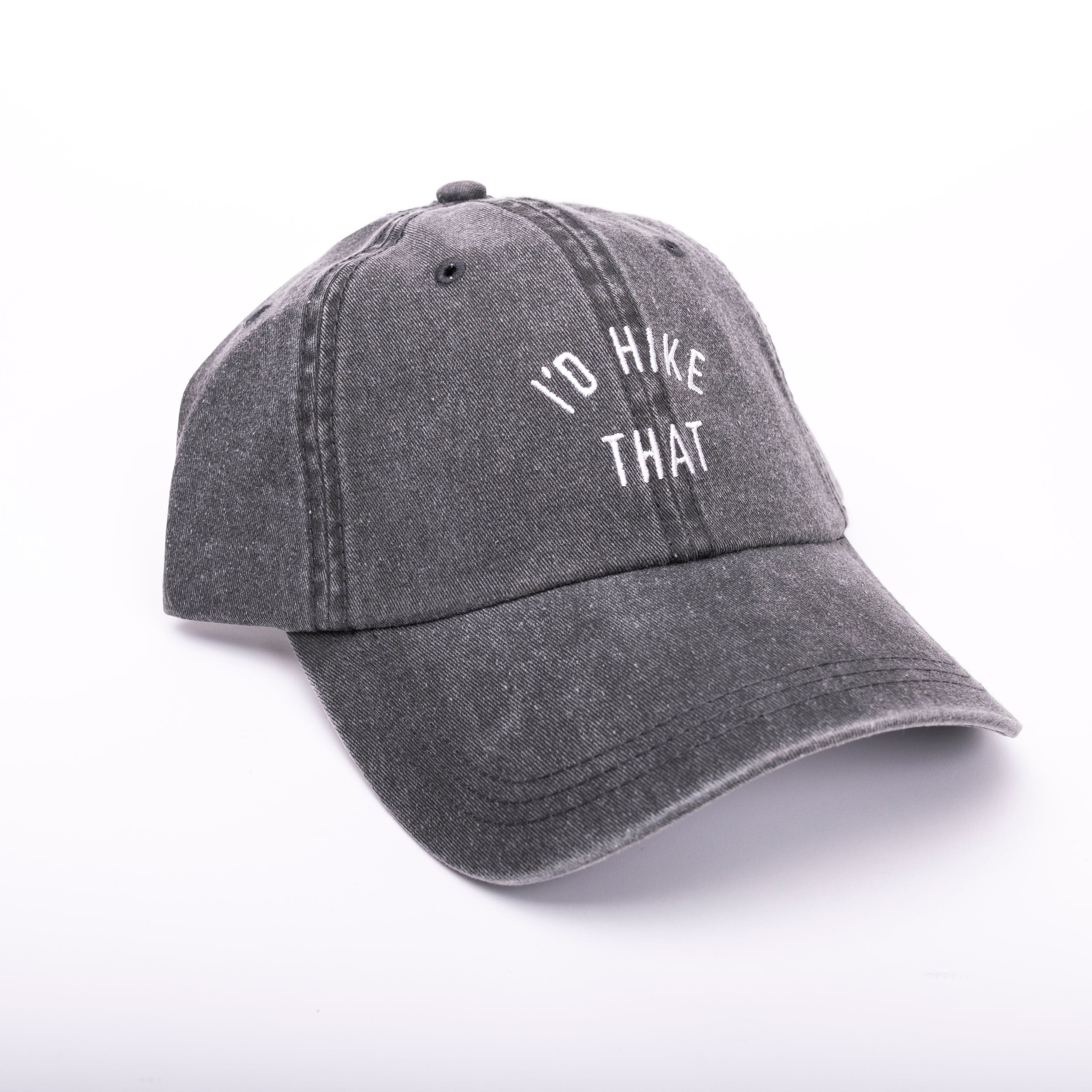 Keep Nature Wild Hat I'd Hike That Dad Hat | Faded Black