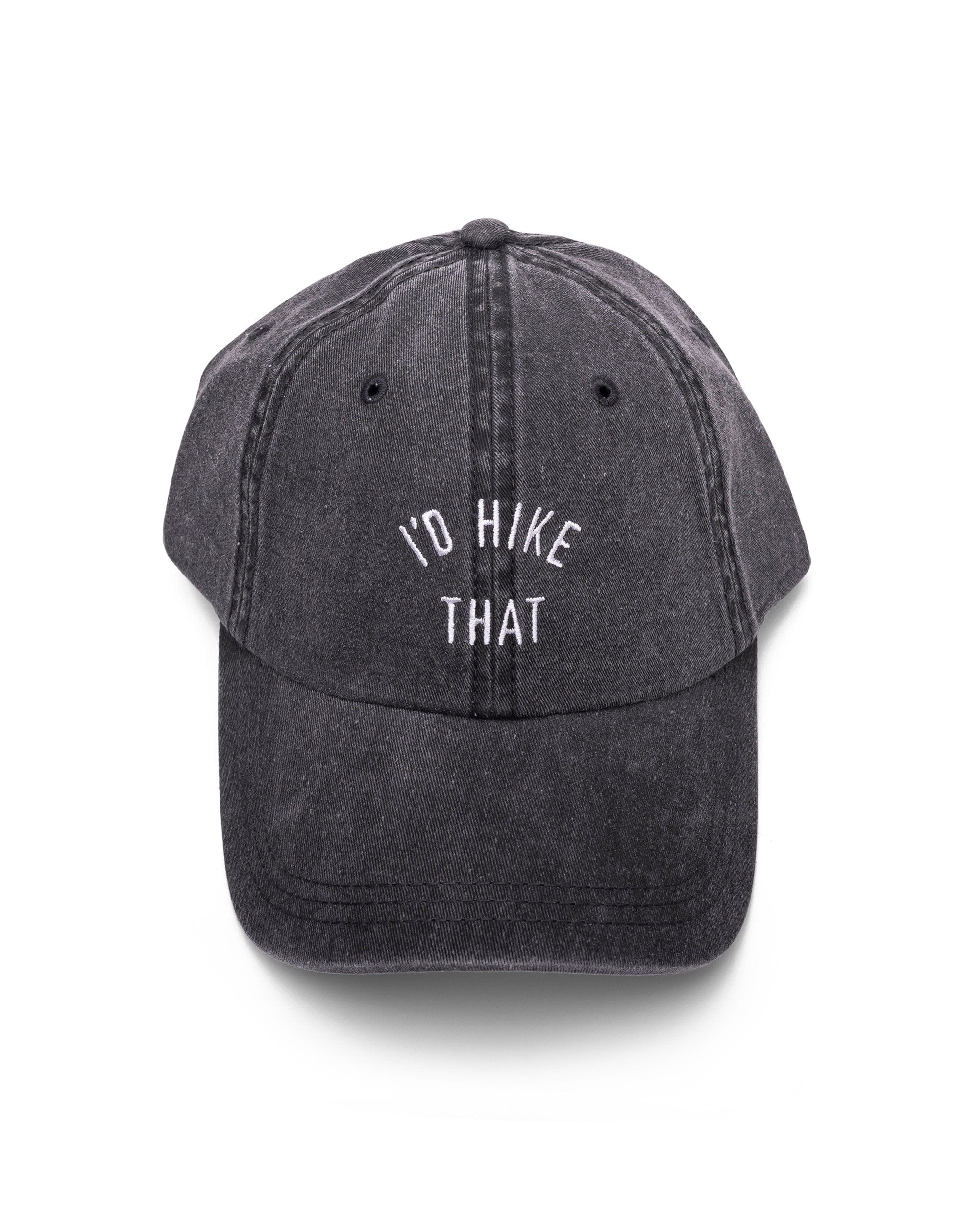 Keep Nature Wild Hat I'd Hike That Dad Hat | Faded Black