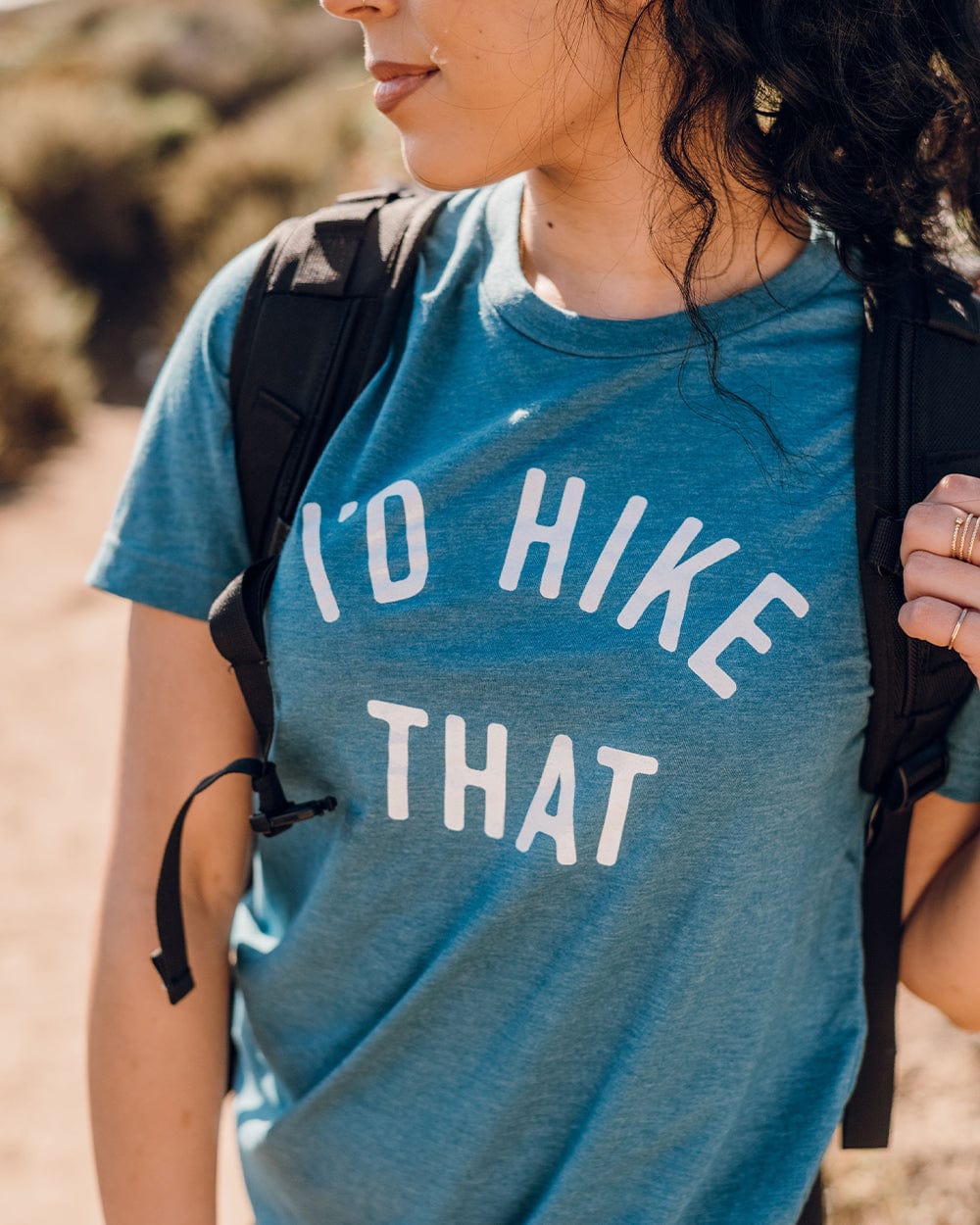 Keep Nature Wild Mystery Bundle I'd Hike That Unisex Tee | Glacier Blue + Mystery Stickers Bundle