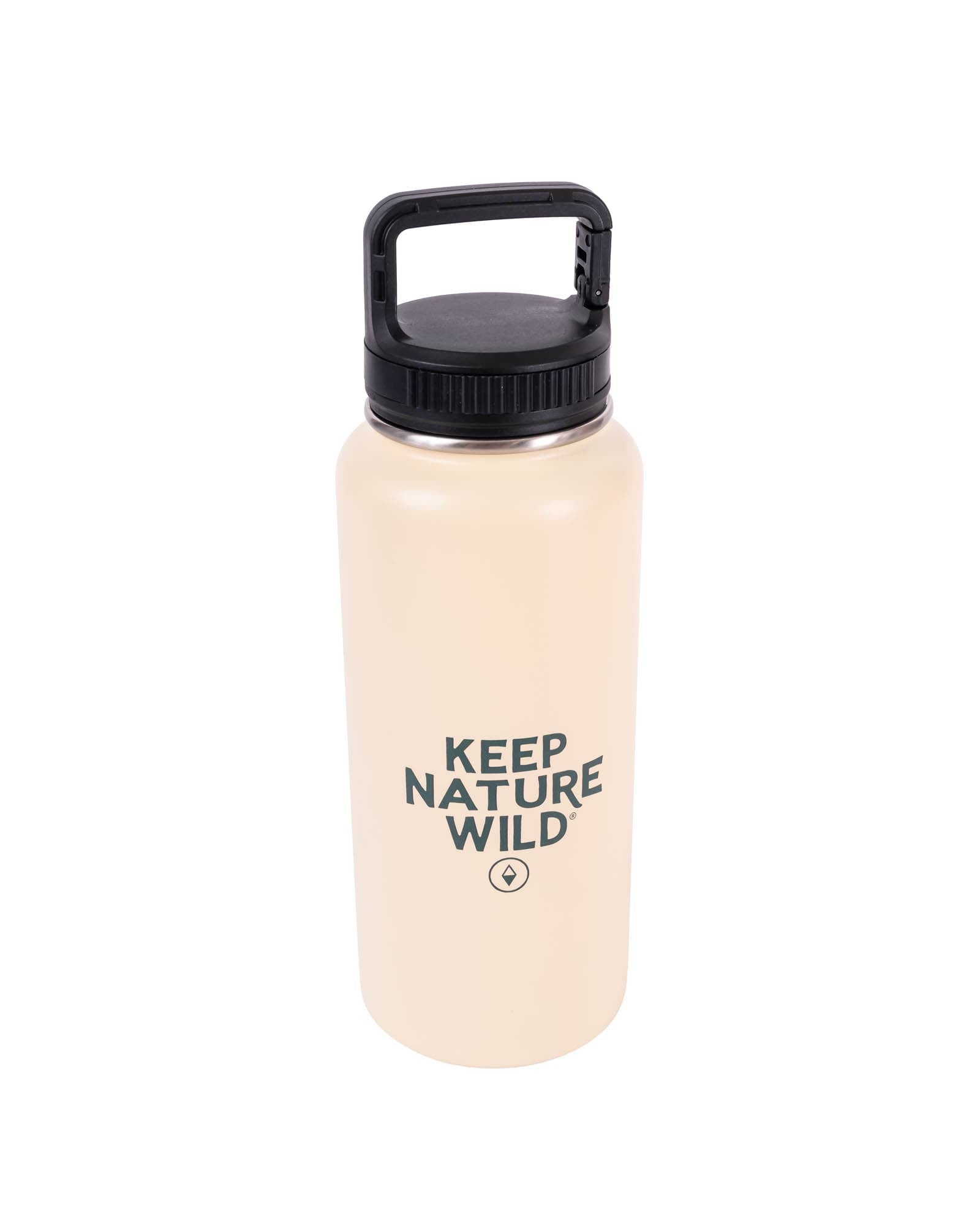 Keep Nature Wild Water Bottle Insulated 32oz Water Bottle: KNW Logo | Cream
