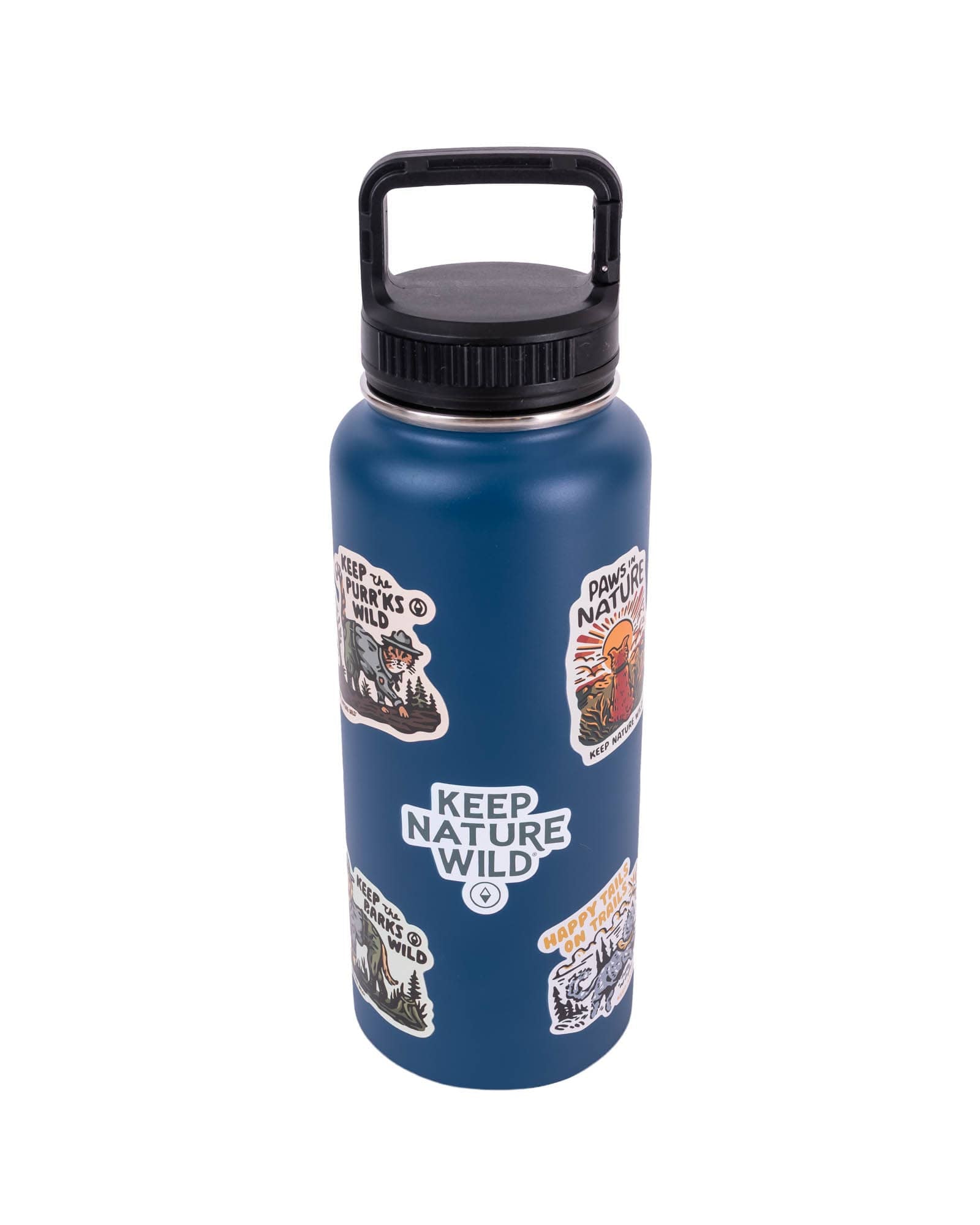 Keep Nature Wild Water Bottle Insulated 32oz Water Bottle: Pets | Navy
