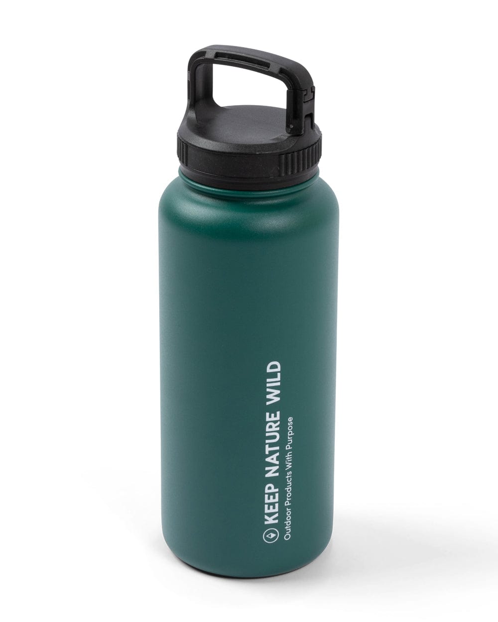 Keep Nature Wild Reusables Insulated 32oz Water Bottle with Handle Clip | Forest