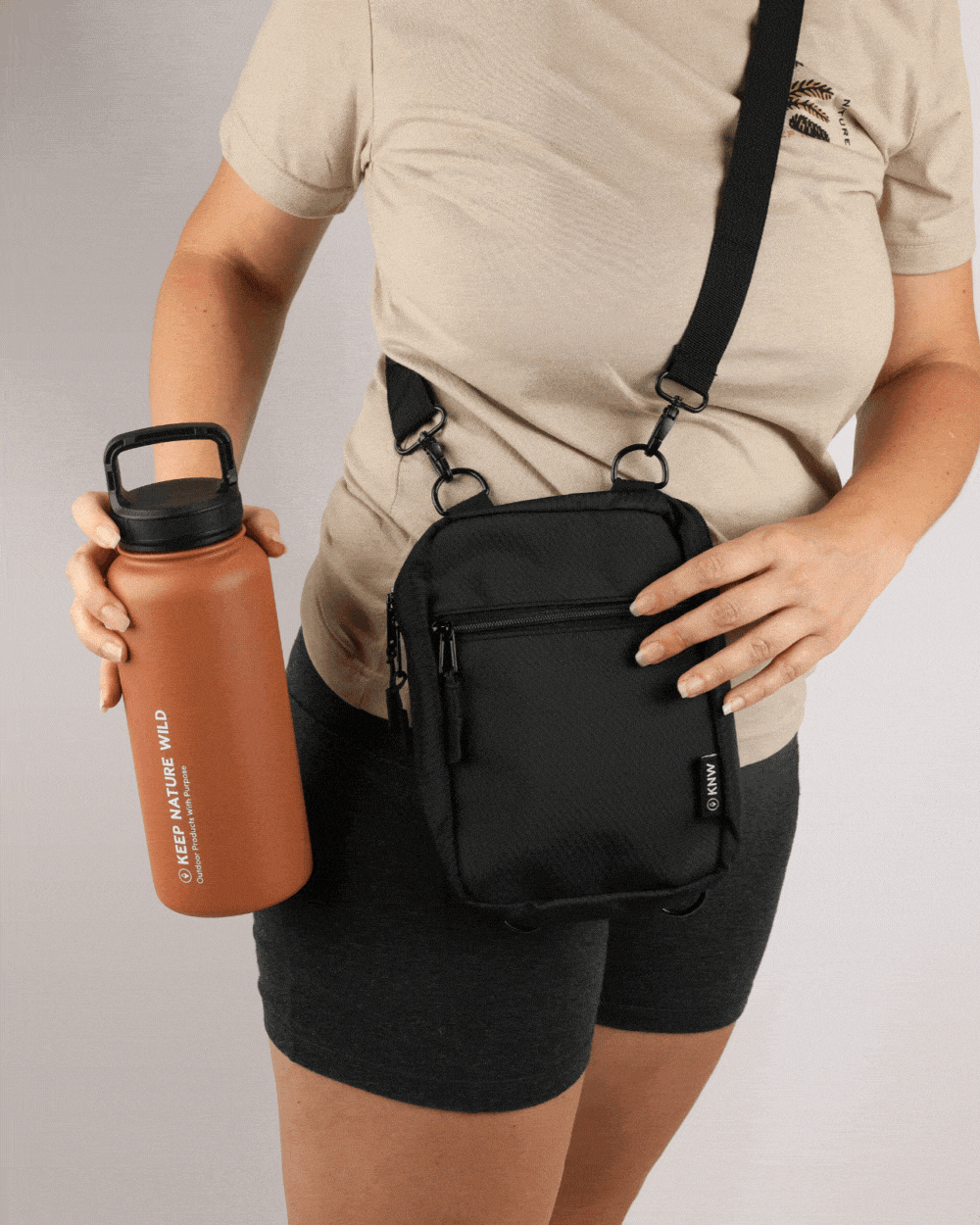 Keep Nature Wild Reusables Insulated 32oz Water Bottle with Handle Clip | Tucson Sun