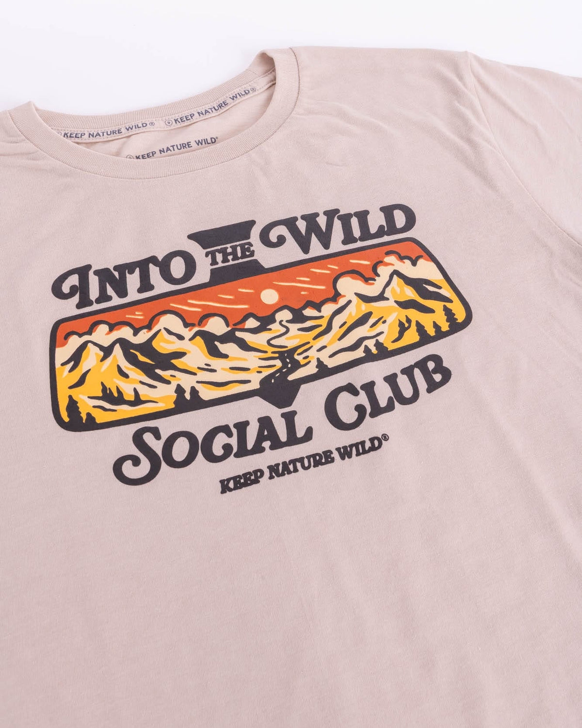 Keep Nature Wild Tee Into the Wild Social Club | Unisex Tee | Heather Tan