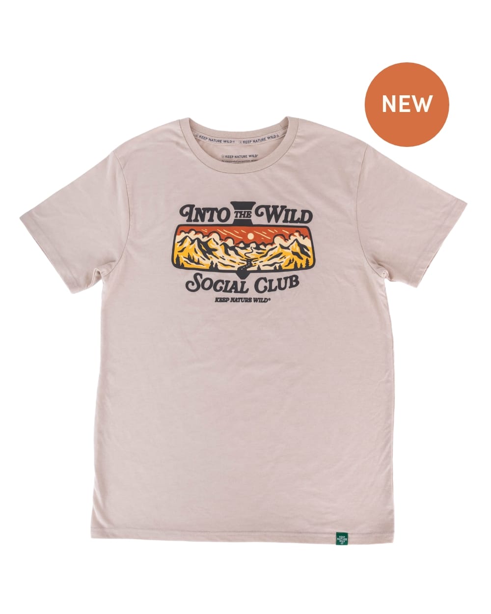 Keep Nature Wild Tee Into the Wild Social Club | Unisex Tee | Heather Tan