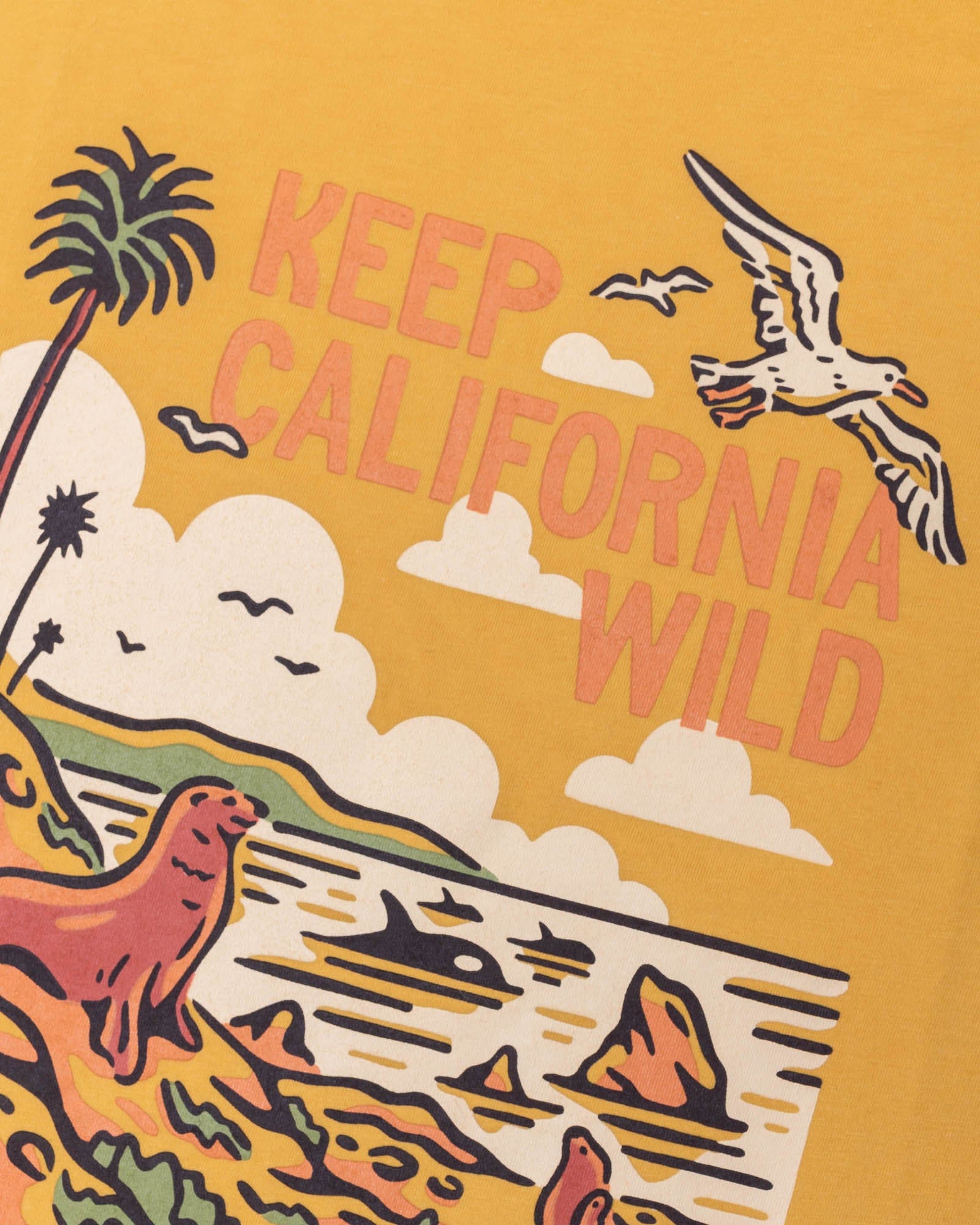Keep Nature Wild Tee Keep California Wild Unisex Tee | Mustard