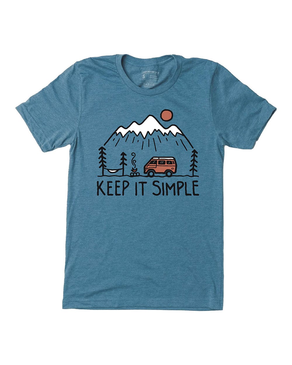 Keep Nature Wild Tee Keep it Simple Unisex Tee | Glacier Blue