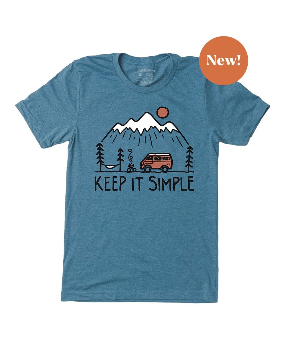 Keep Nature Wild Tee Keep it Simple Unisex Tee | Glacier Blue