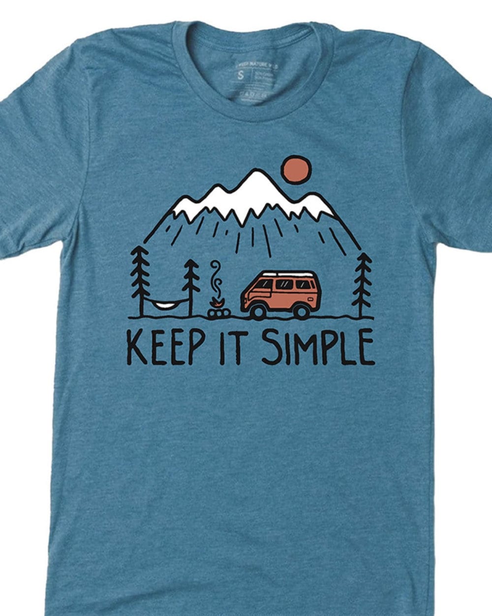 Keep Nature Wild Tee Keep it Simple Unisex Tee | Glacier Blue