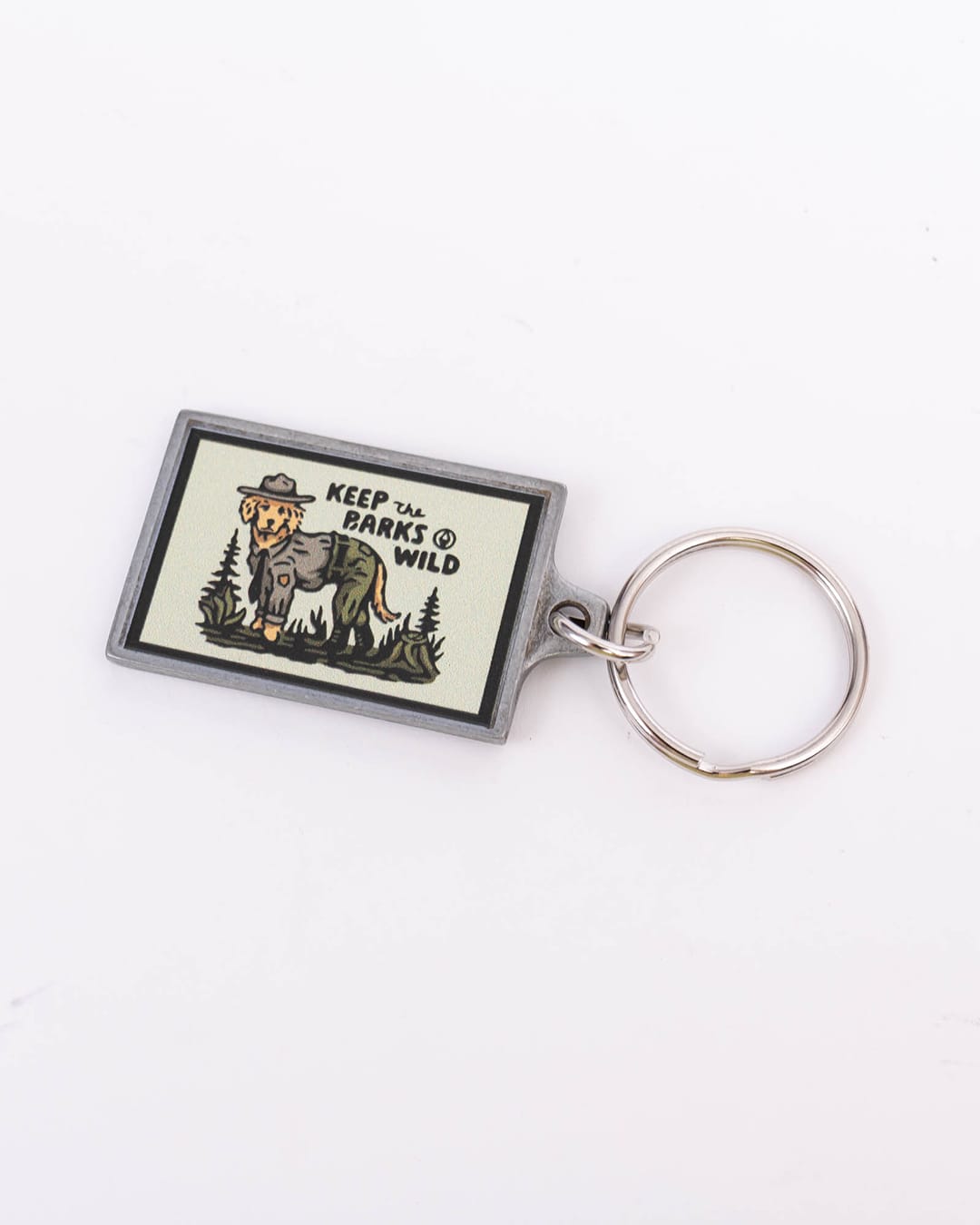 Keep Nature Wild Key Ring Keep The Barks Wild | Pewter Key Ring