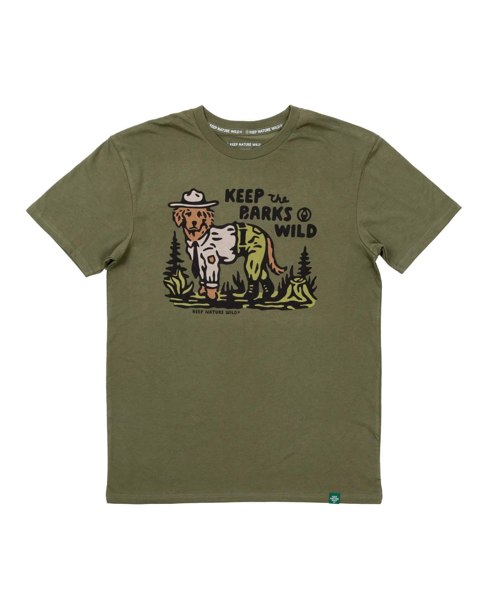 Keep Nature Wild Tee Keep the Barks Wild Unisex Tee | Olive