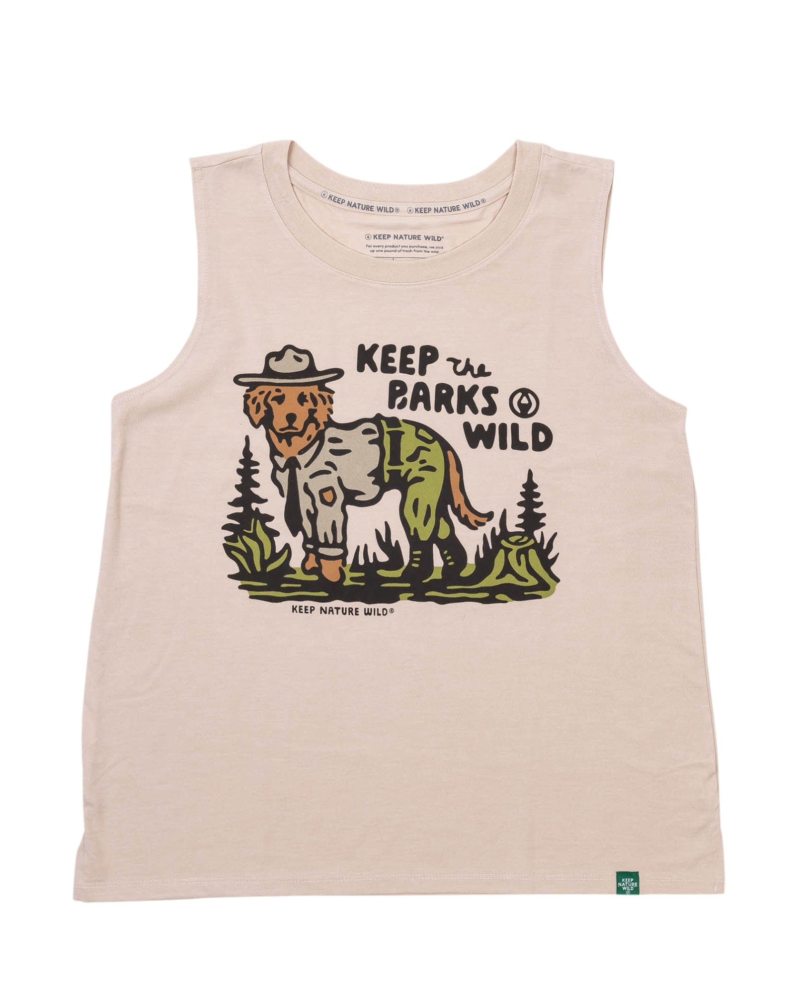 Keep Nature Wild Tank Keep the Barks Wild Women's Muscle Tank | Heather Tan