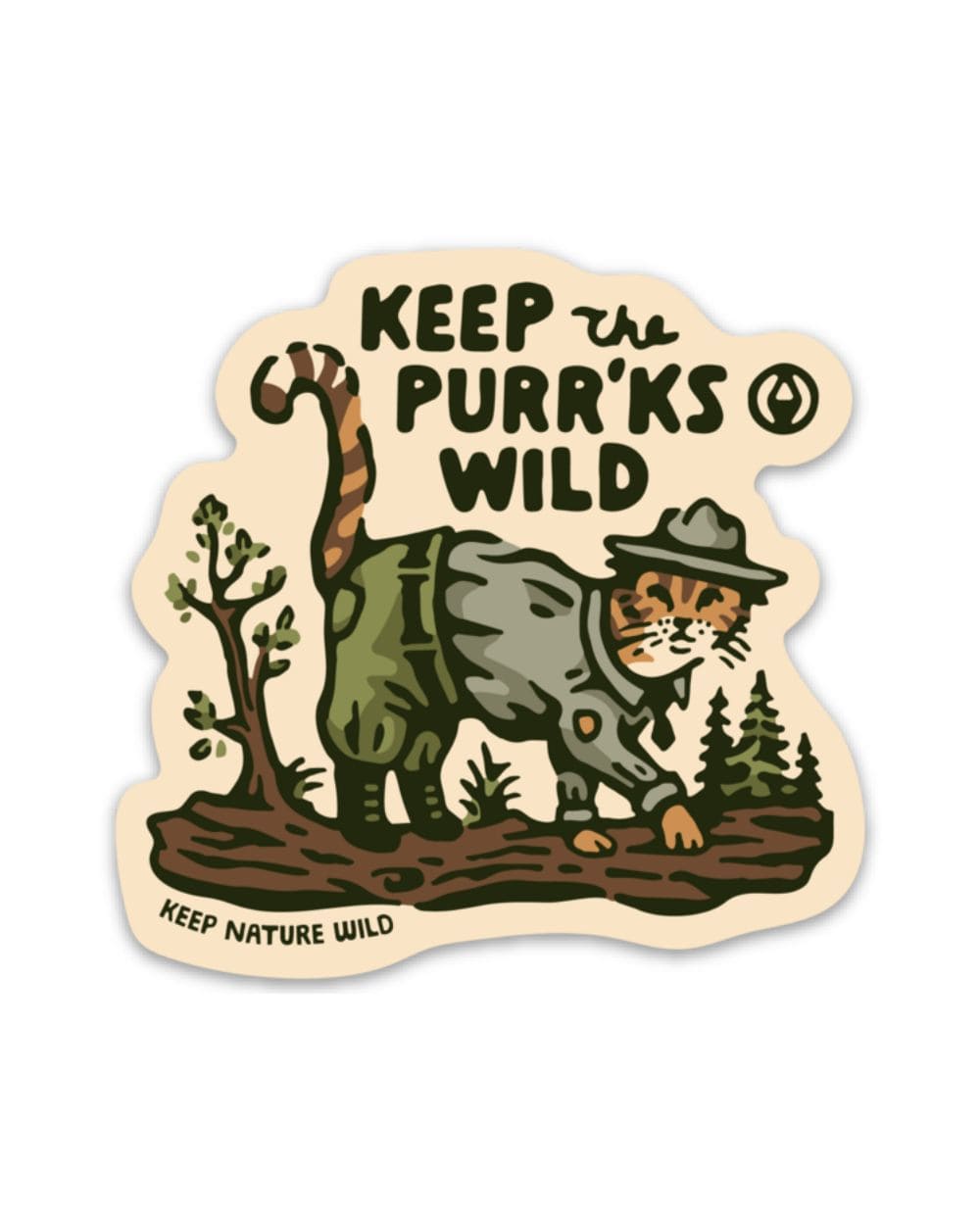 Keep Nature Wild Sticker Keep the Purrks Wild | Sticker