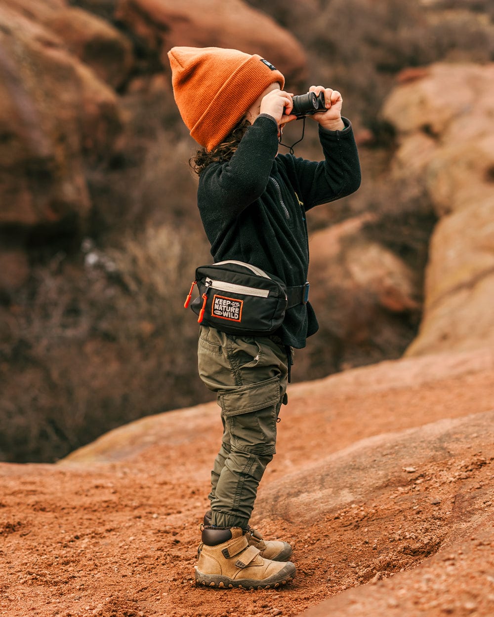 Keep Nature Wild Fanny Pack KNW Kids Fanny Pack | Black/Atlantic