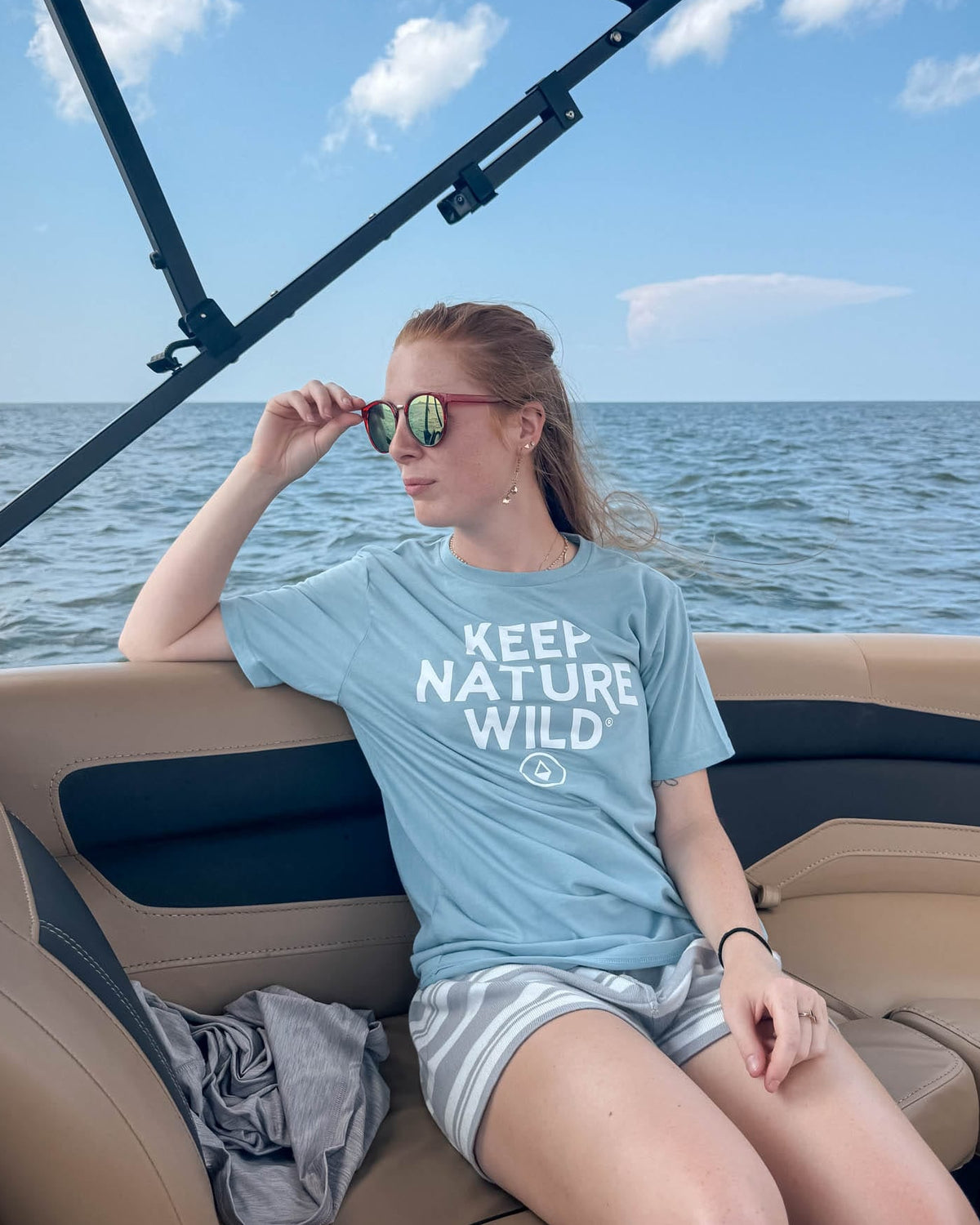 Keep Nature Wild Tee KNW Logo Unisex Tee | Morning Mist