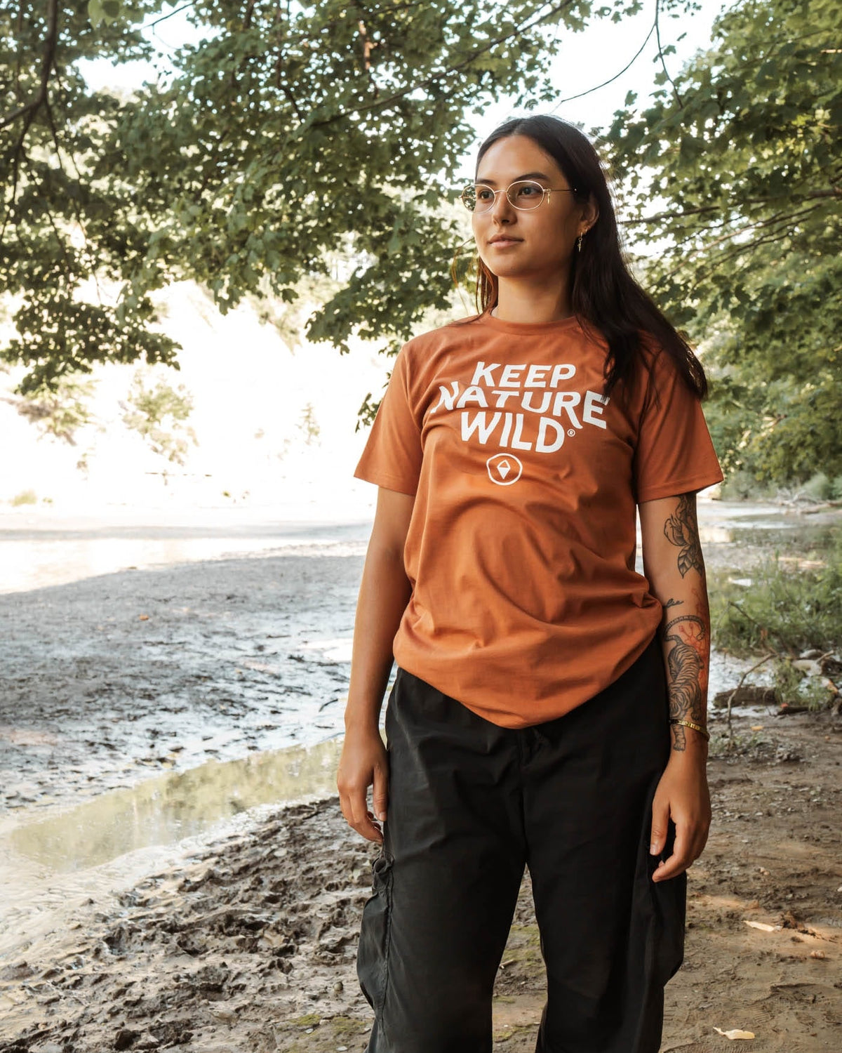 Keep Nature Wild Tee KNW Logo | Unisex Tee | Redwood