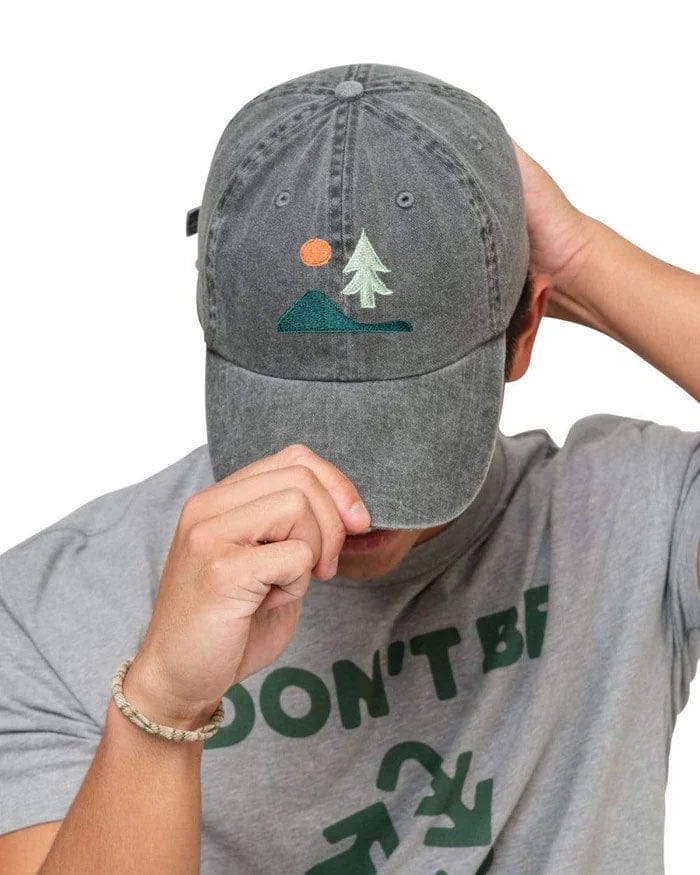 Keep Nature Wild Hat Lone Pine Dad Hat | Faded Black