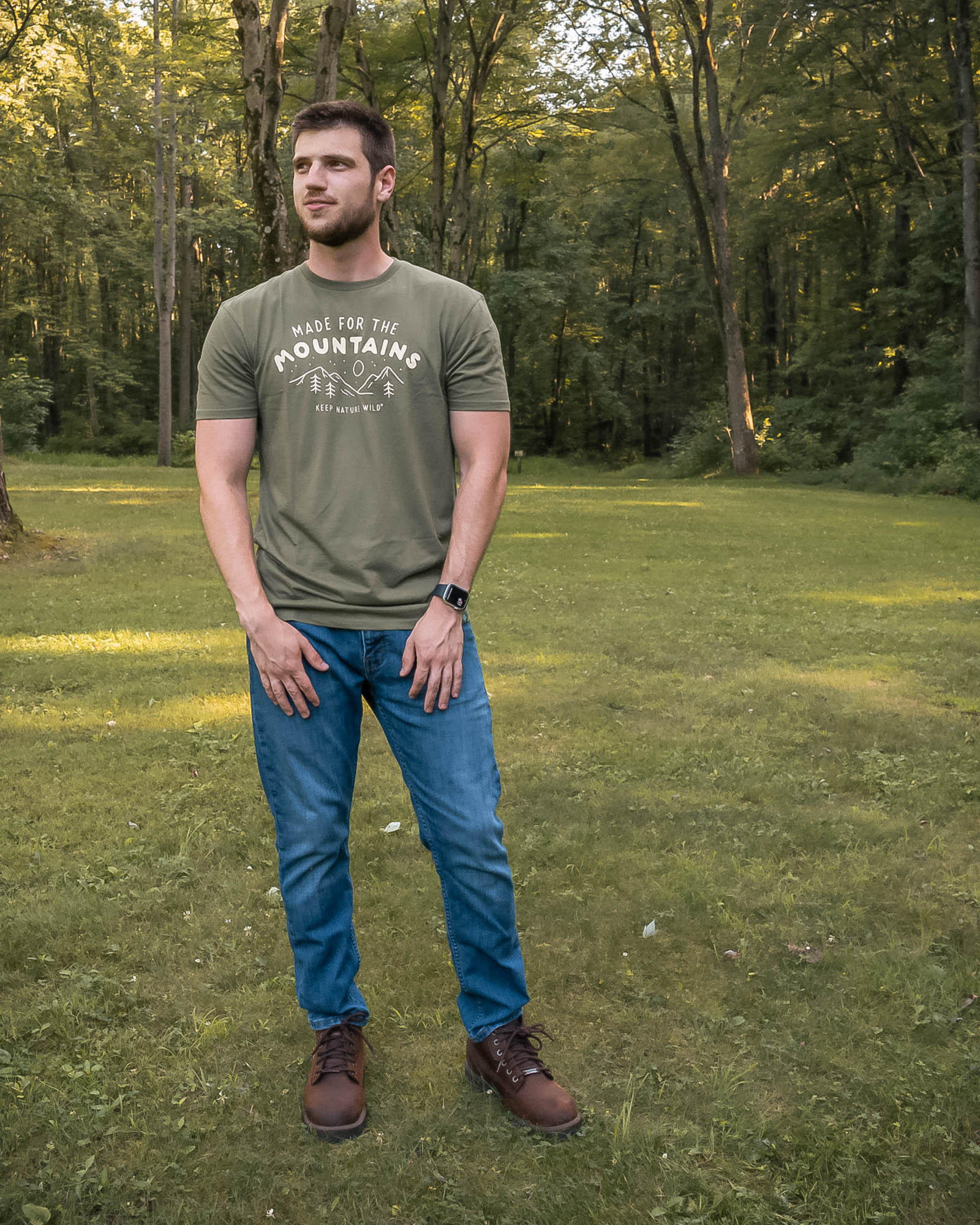 Keep Nature Wild Tee Made for the Mountains Unisex Tee | Olive