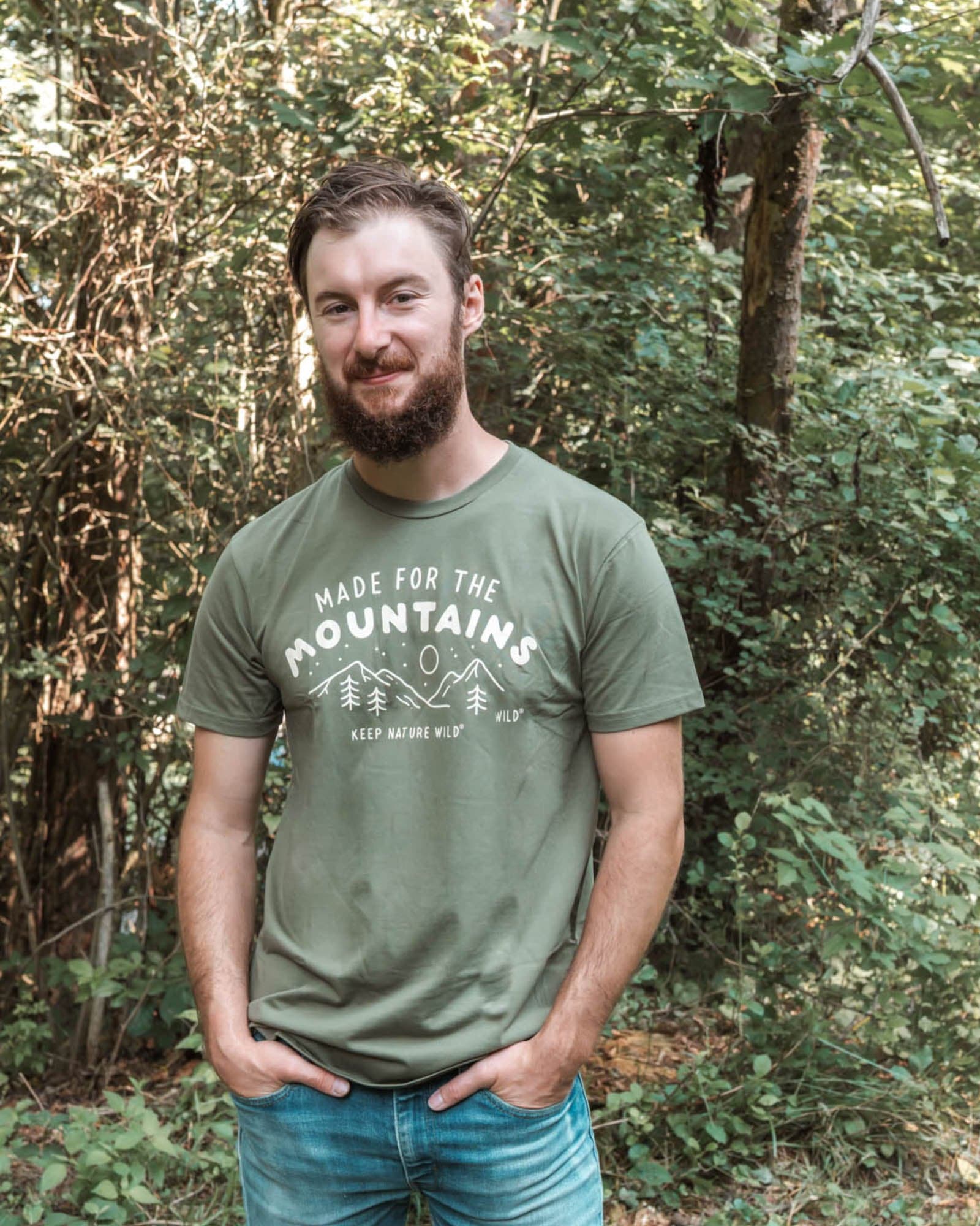 Keep Nature Wild Tee Made for the Mountains Unisex Tee | Olive