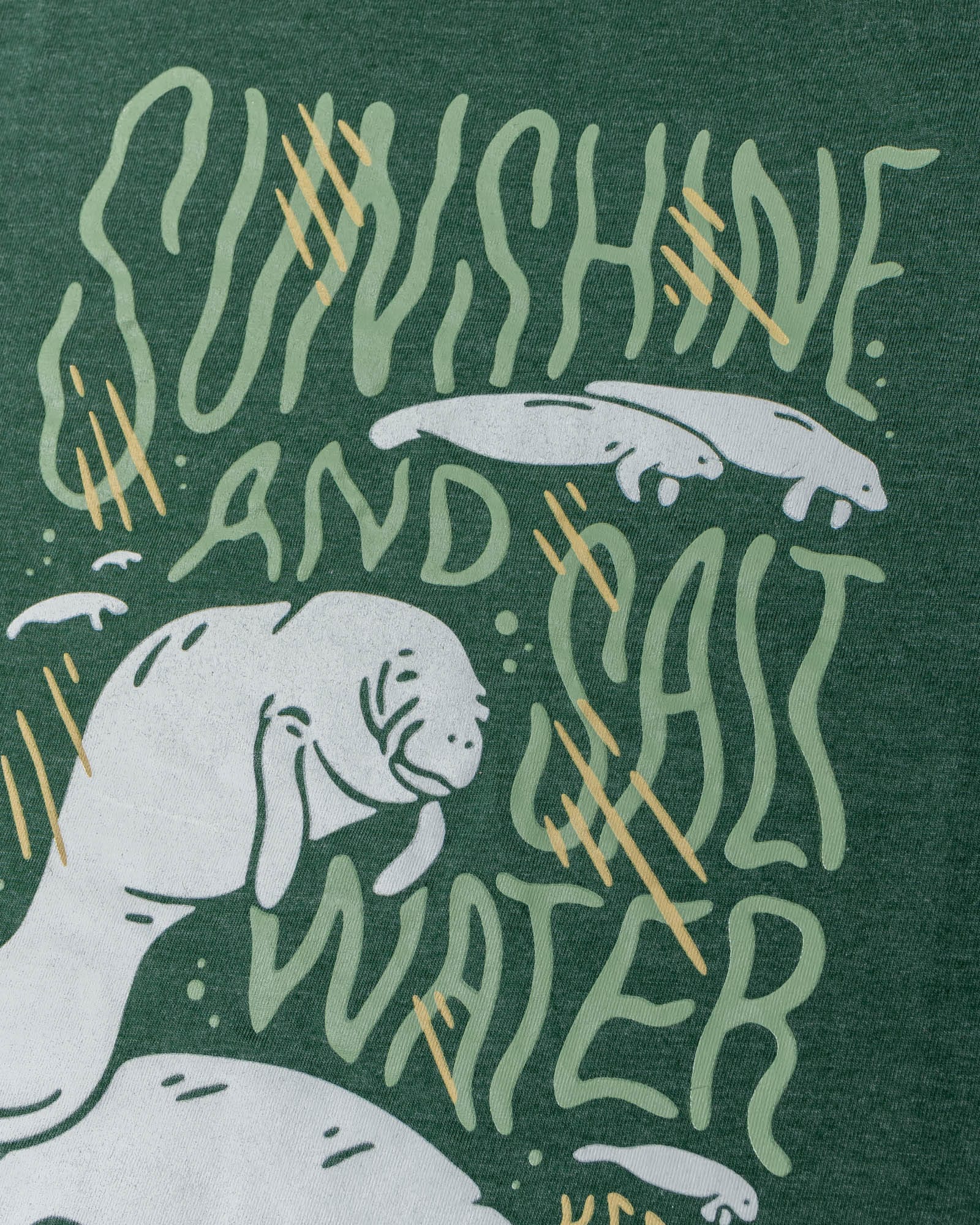 Keep Nature Wild Tee Manatees Motto Unisex Tee | Heather Forest