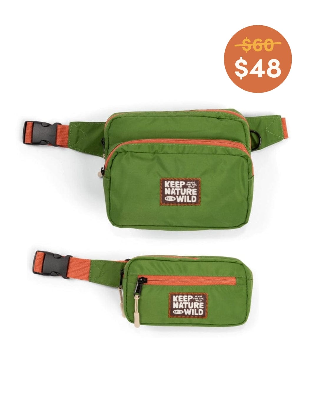 Keep Nature Wild Bundle Match Your Mini Fanny Pack Bundle | Moss/Clay